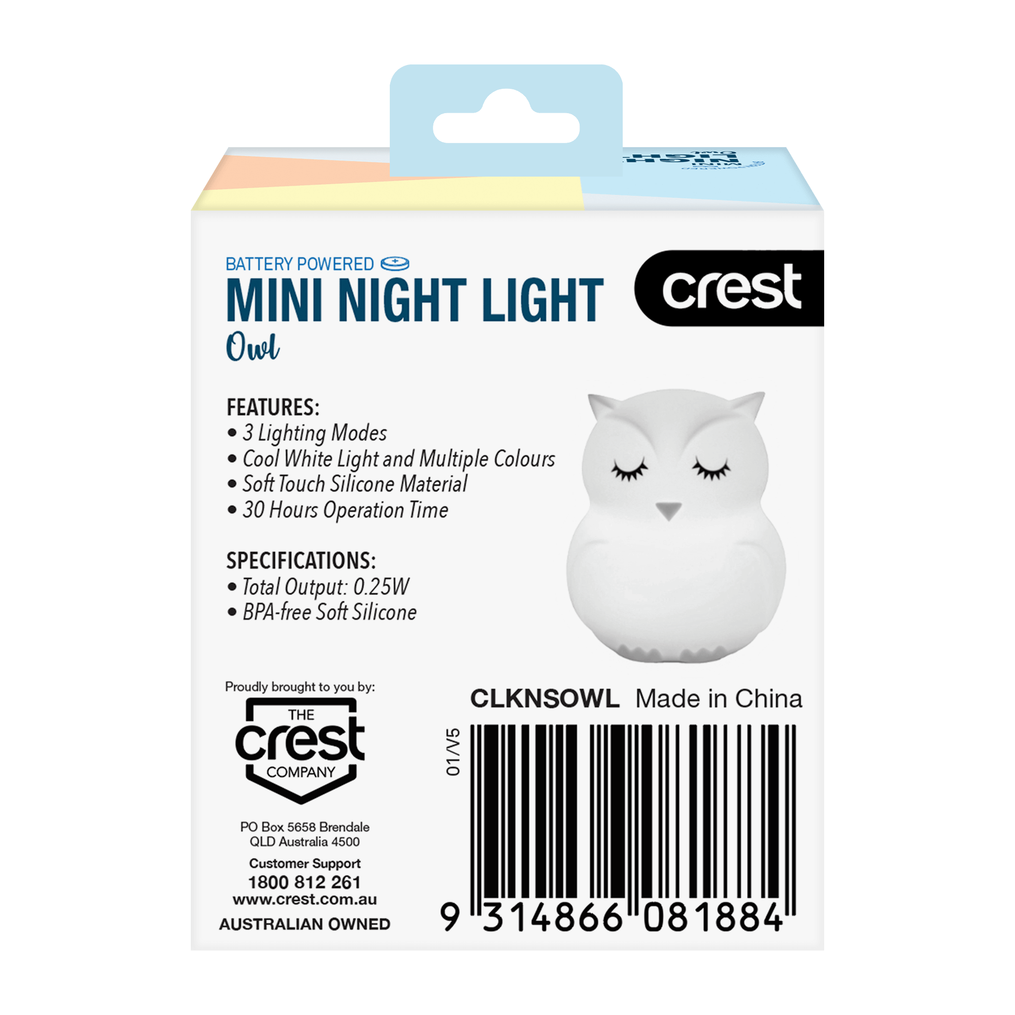 Mini Night Light Owl