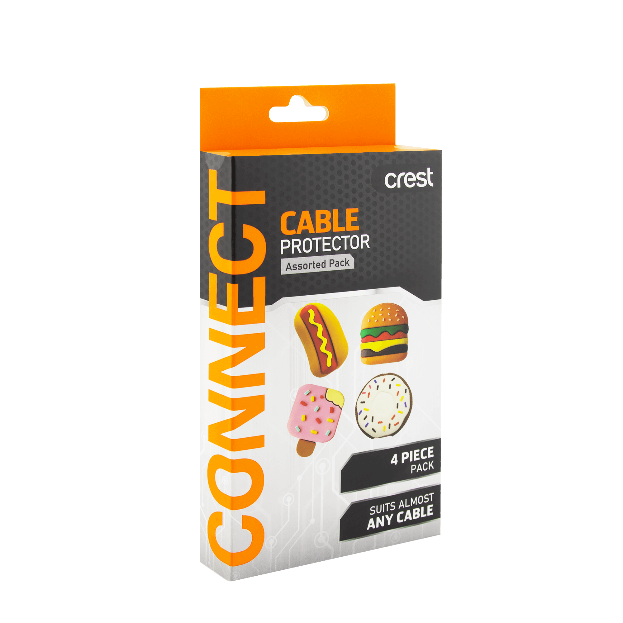 Cable Protectors Novelty Food - Assorted 4 Pack