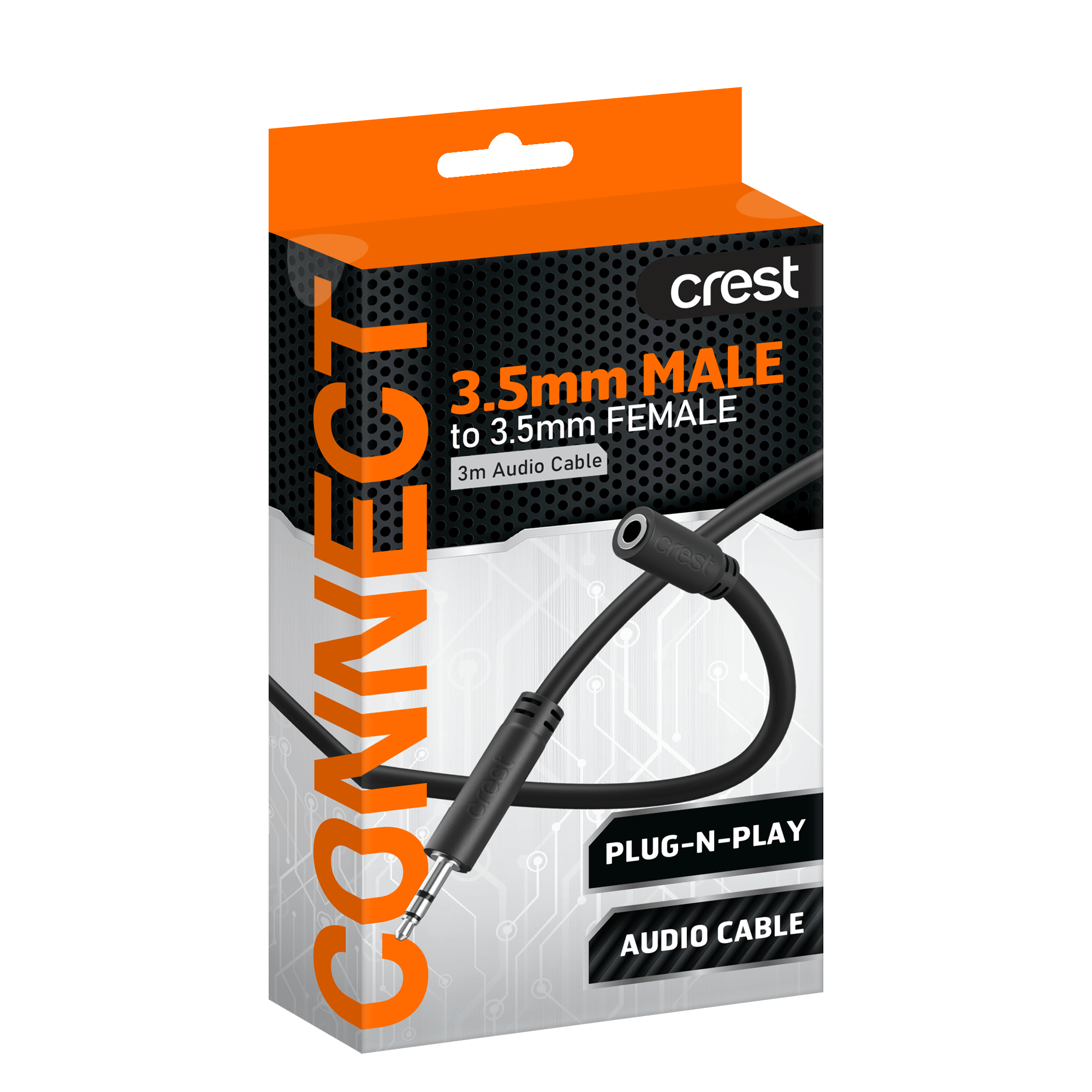 3.55 Male to 3.55mm Female Cable 3M