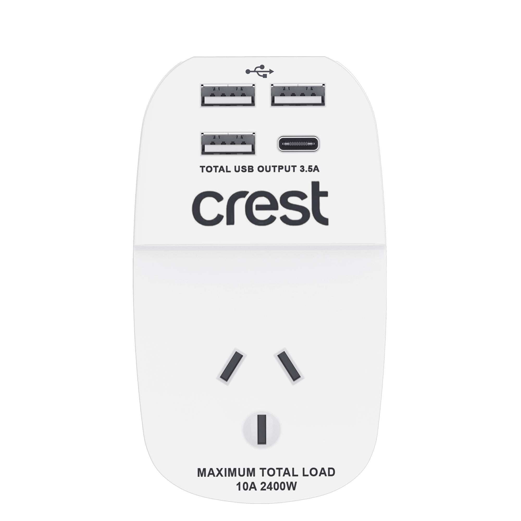 Power Adaptor 1 Socket 4 USB Outlets