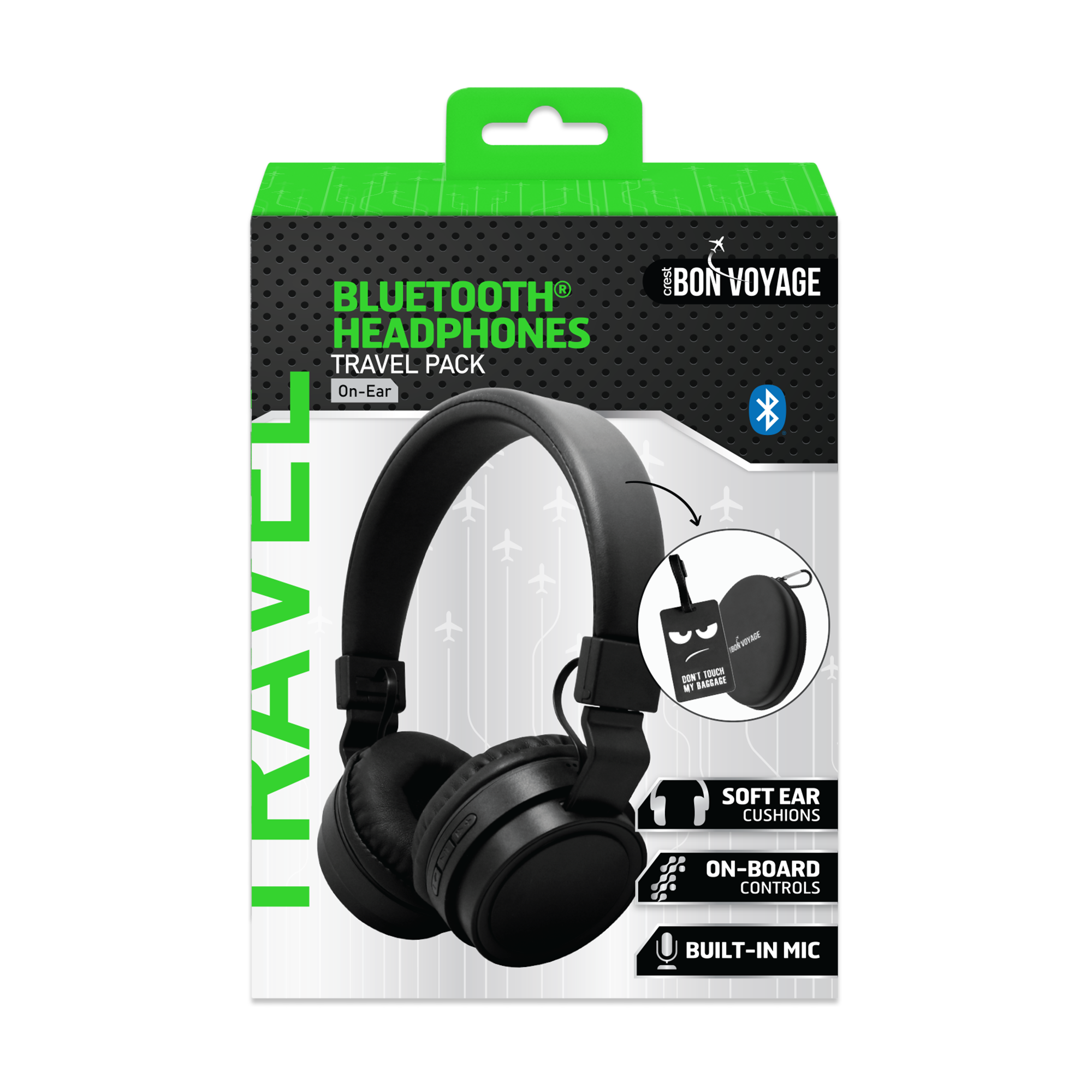 Bon Voyage Wireless Headphones Travel Pack