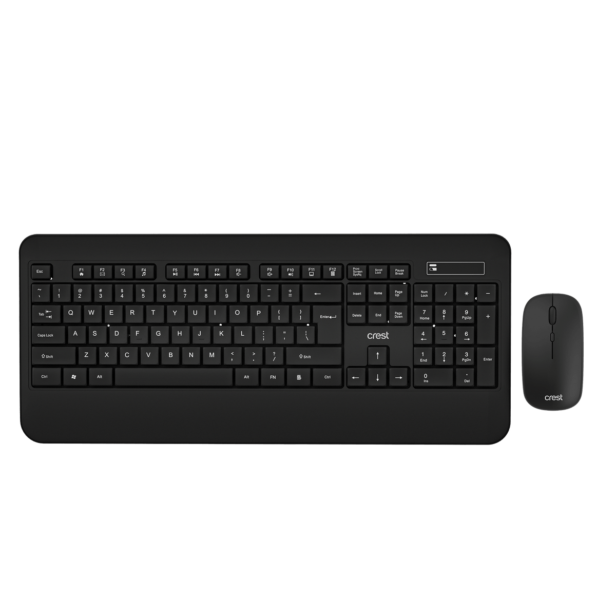 Wireless Keyboard and Mouse Combo Black