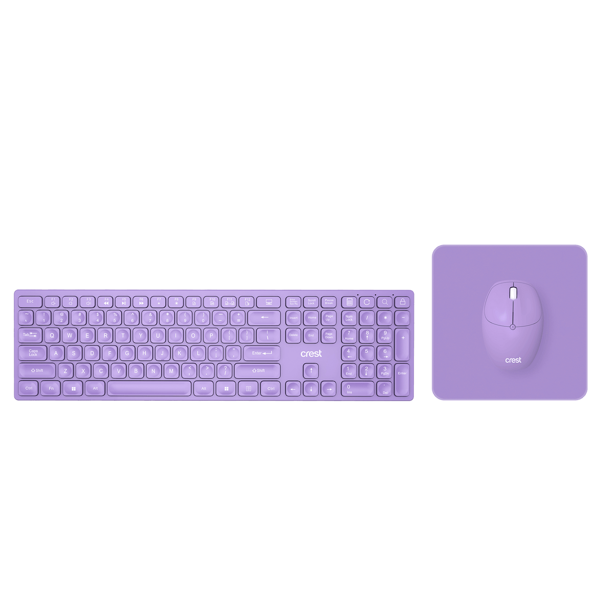 3 in 1 Wireless Keyboard Combo Lavender