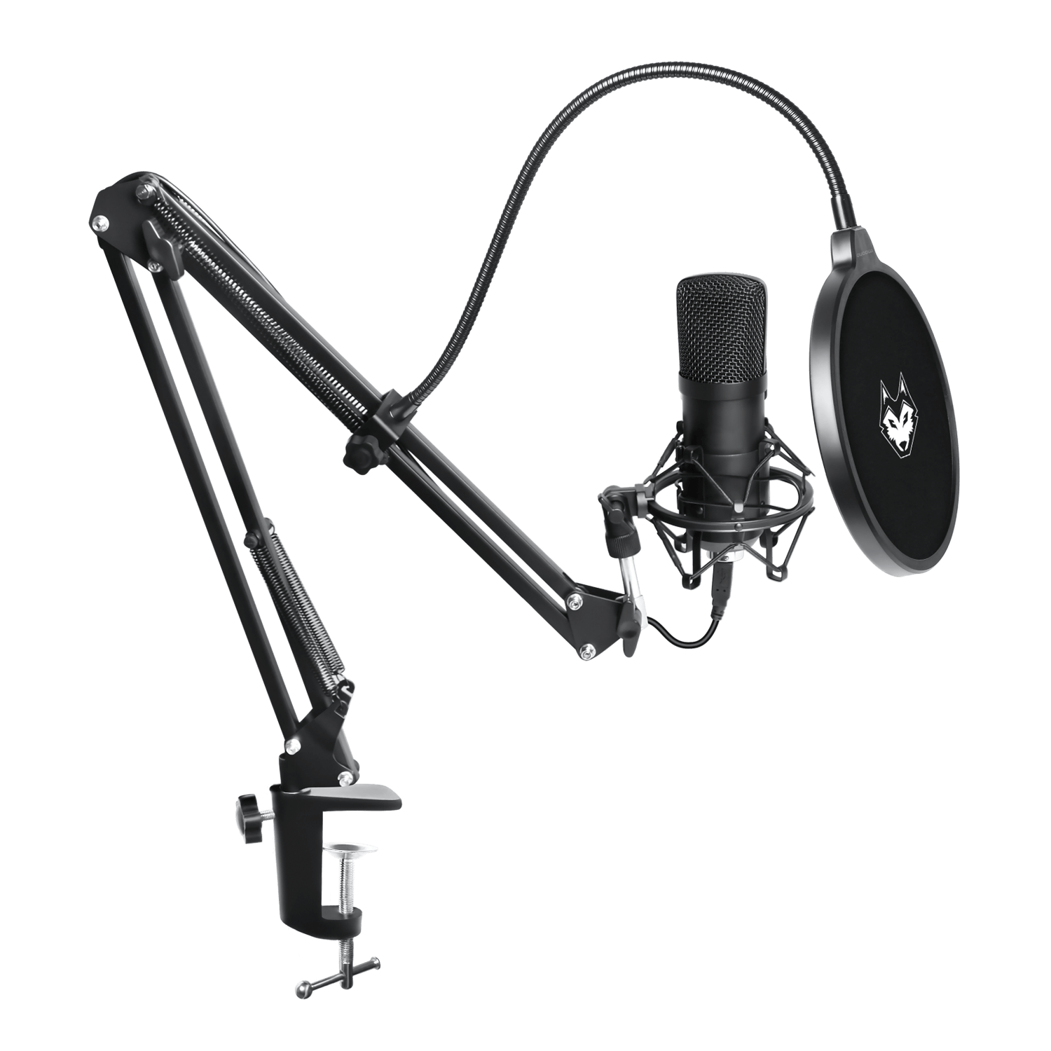 Titan Microphone Boom Arm with Pop Filter and Shock Mount