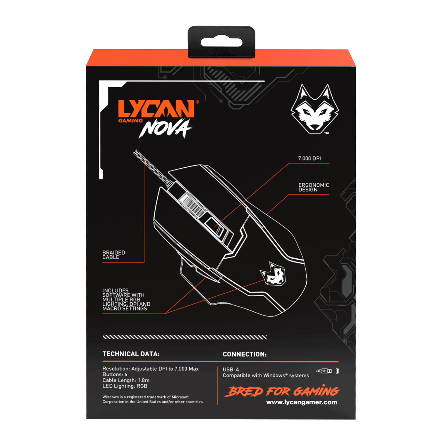 Nova Wired Gaming Mouse with RGB