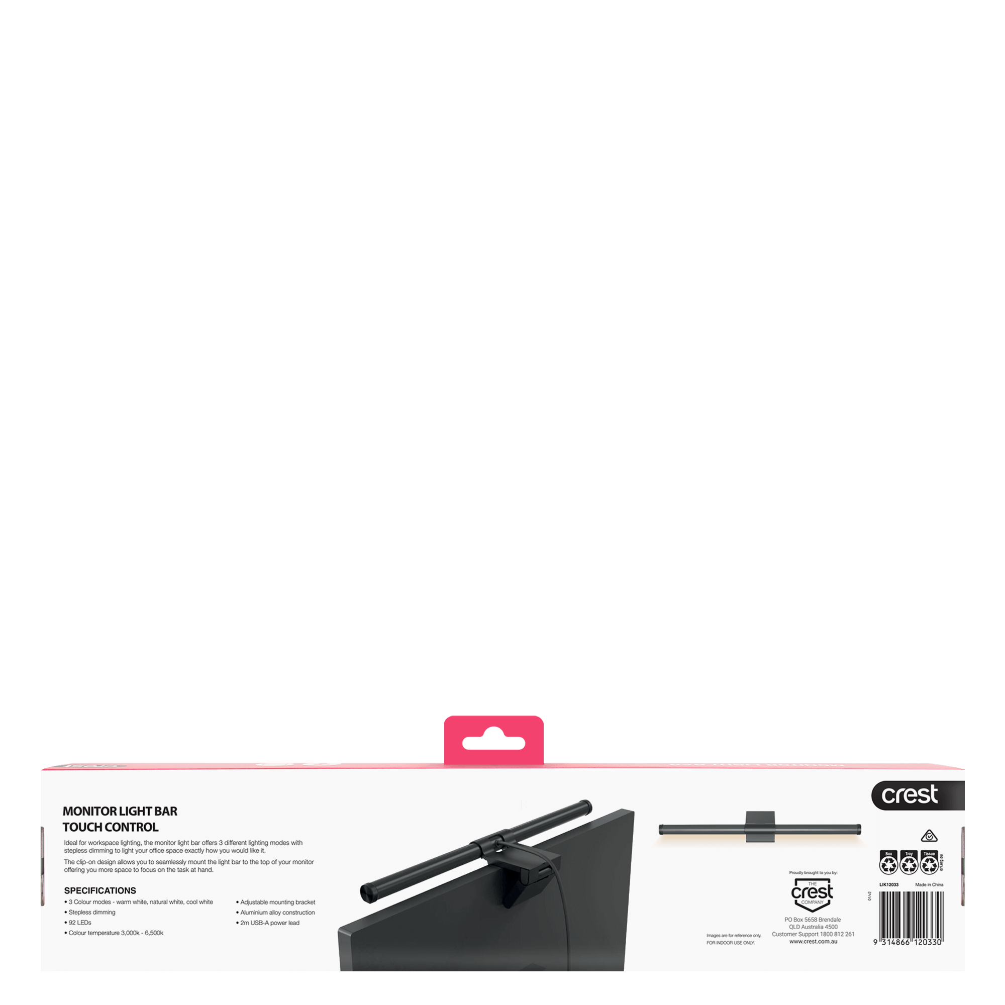 Monitor Light Bar Touch Control