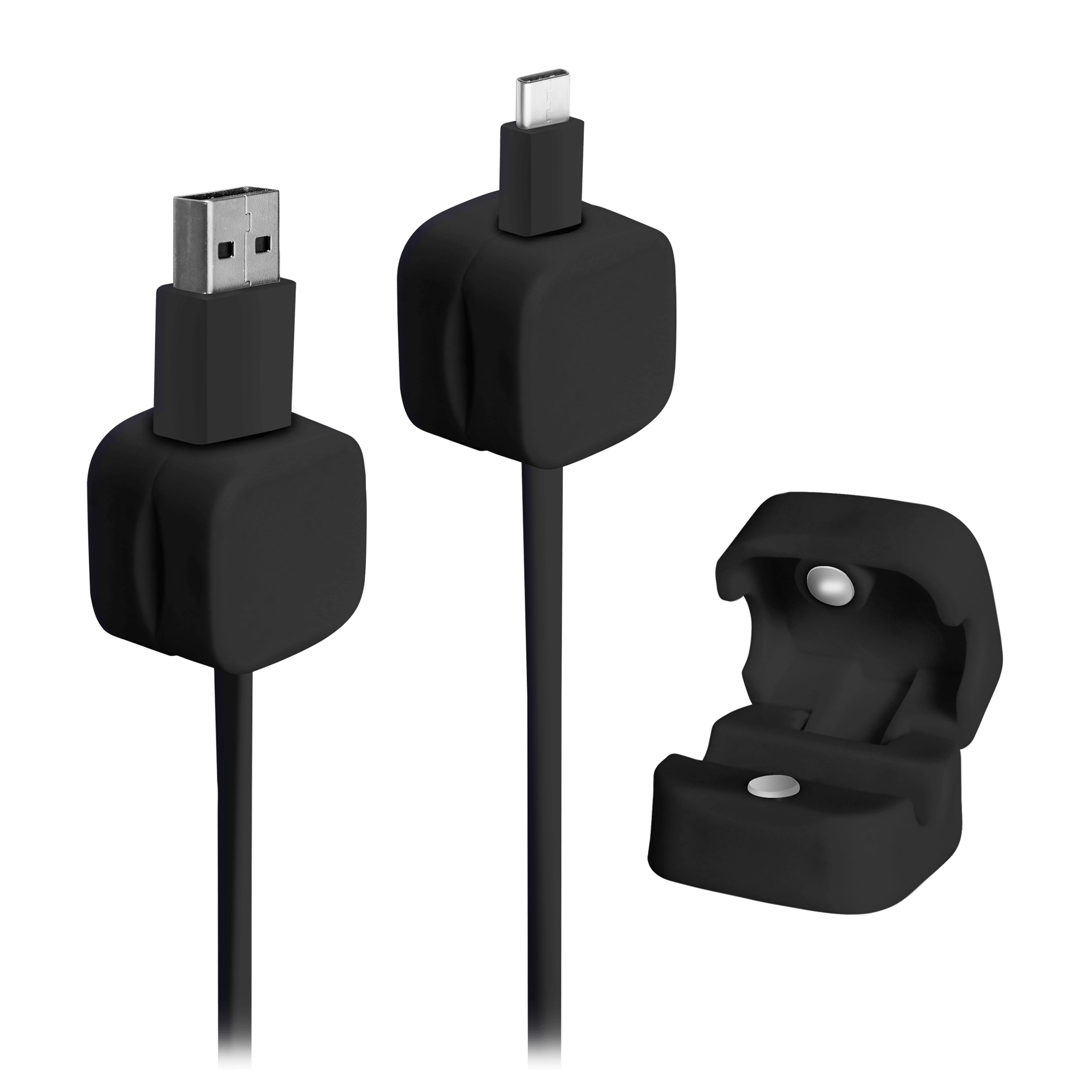Cable Organiser with Magnetic Clip Multi-Pack