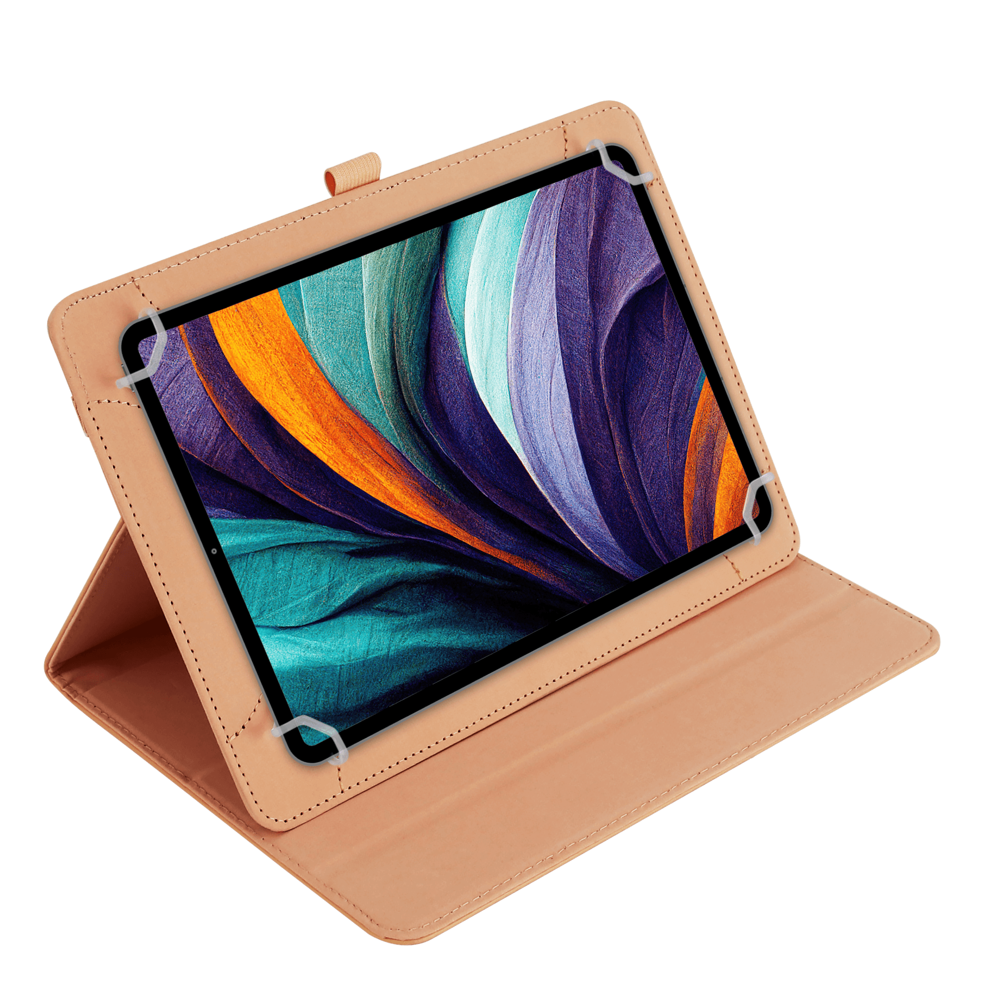 TechXtras Universal Tablet Case iPad 9" to 11'' - Peach