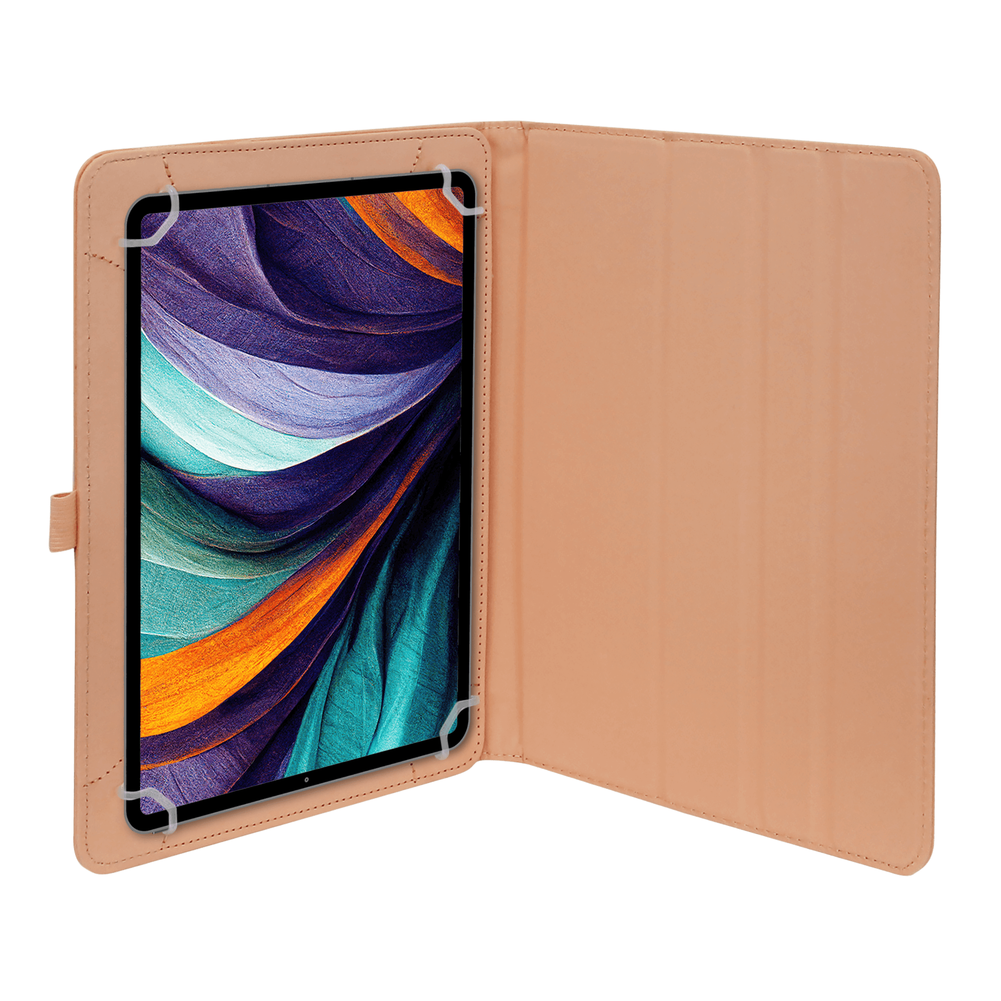 TechXtras Universal Tablet Case iPad 9" to 11'' - Peach
