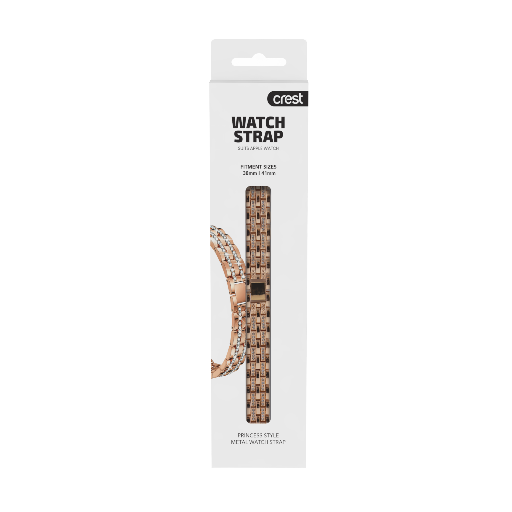 Crest Princess Watch Strap 38-41mm Rose Gold