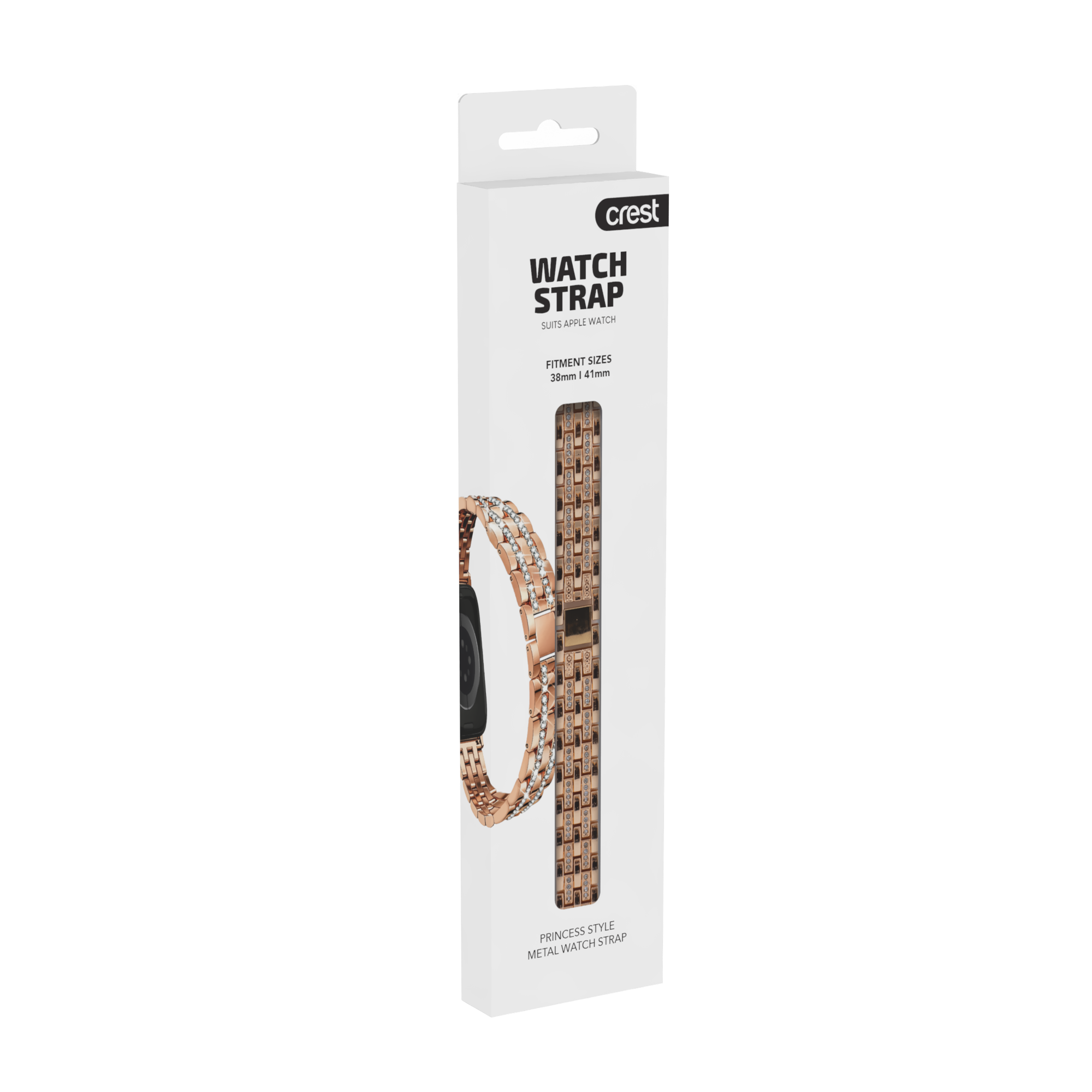 Crest Princess Watch Strap 38-41mm Rose Gold