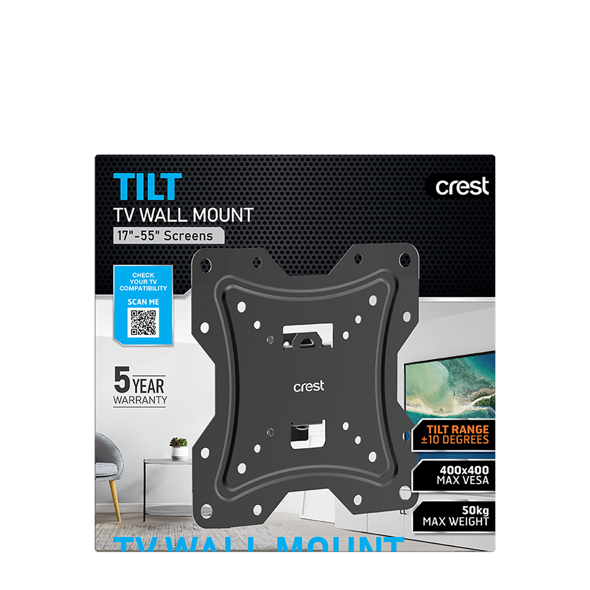 Tilt Motion TV Wall Mount - 17" - 55"
