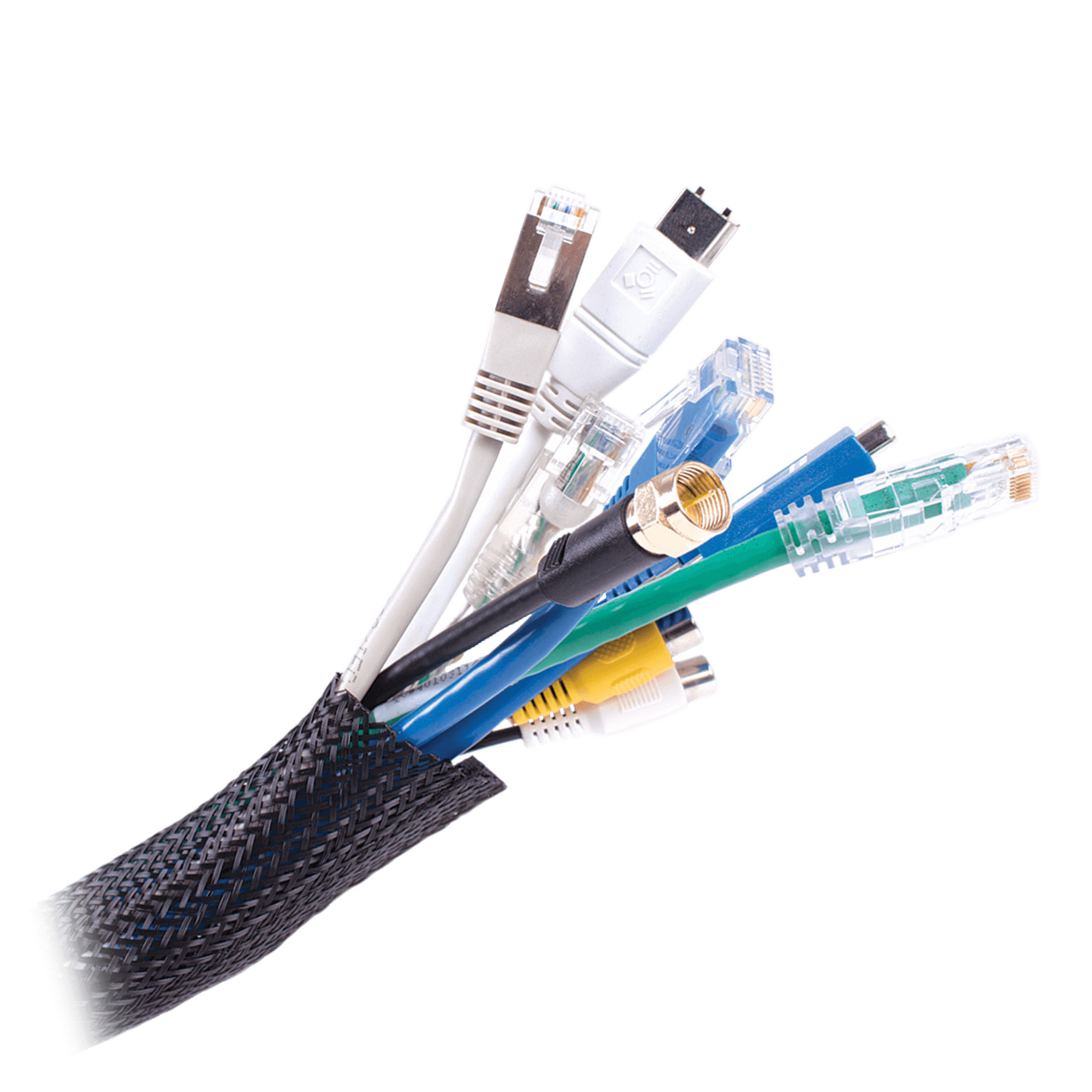 Cable Organiser Concealer Mesh Sleeve 2M
