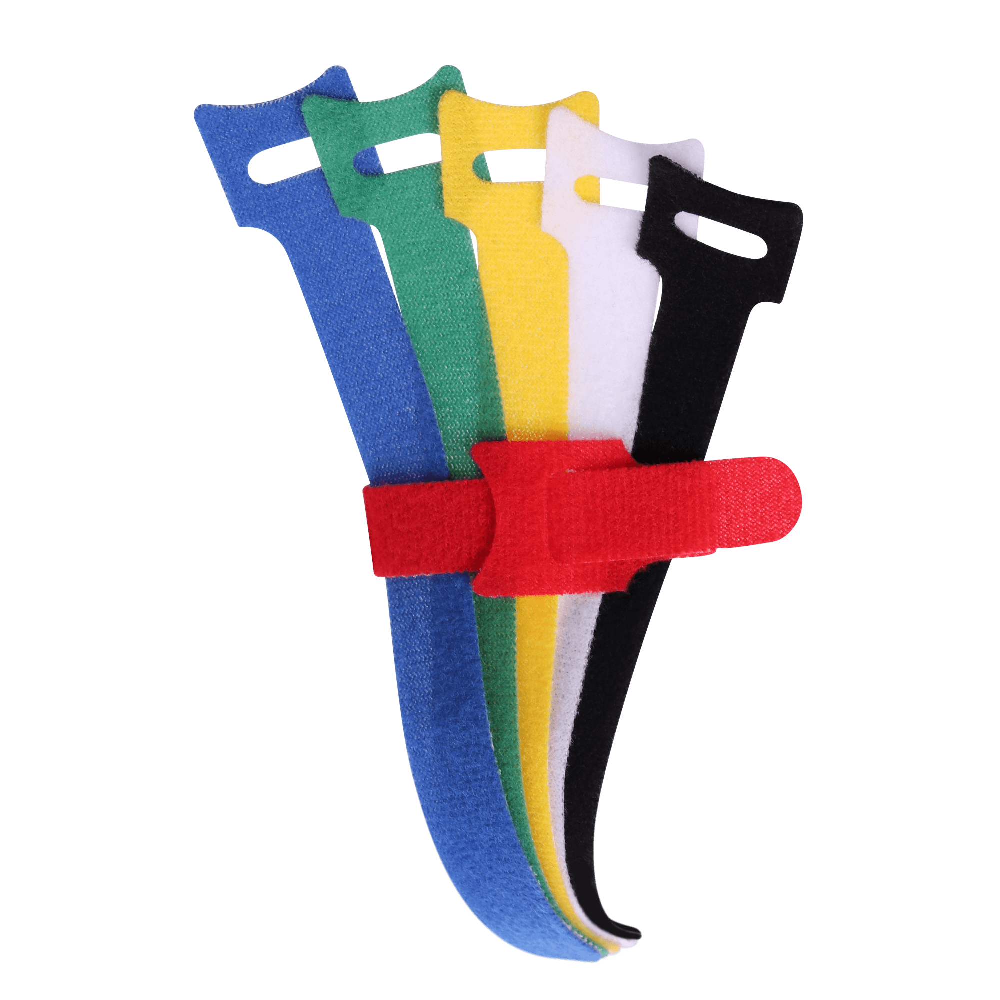 Cable Organiser Hook and Loop Straps - 6 Pack