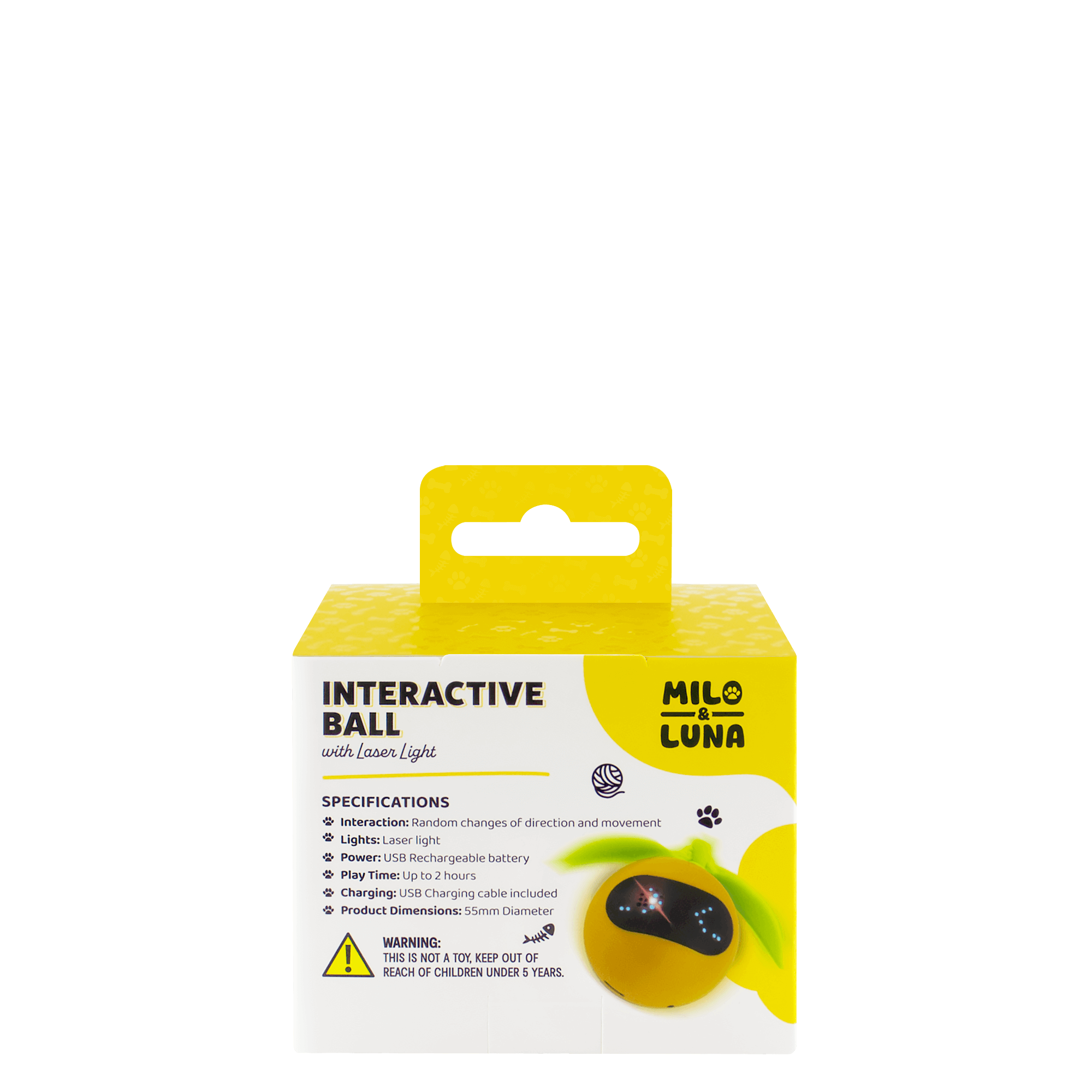 Interactive Ball with Laser Light