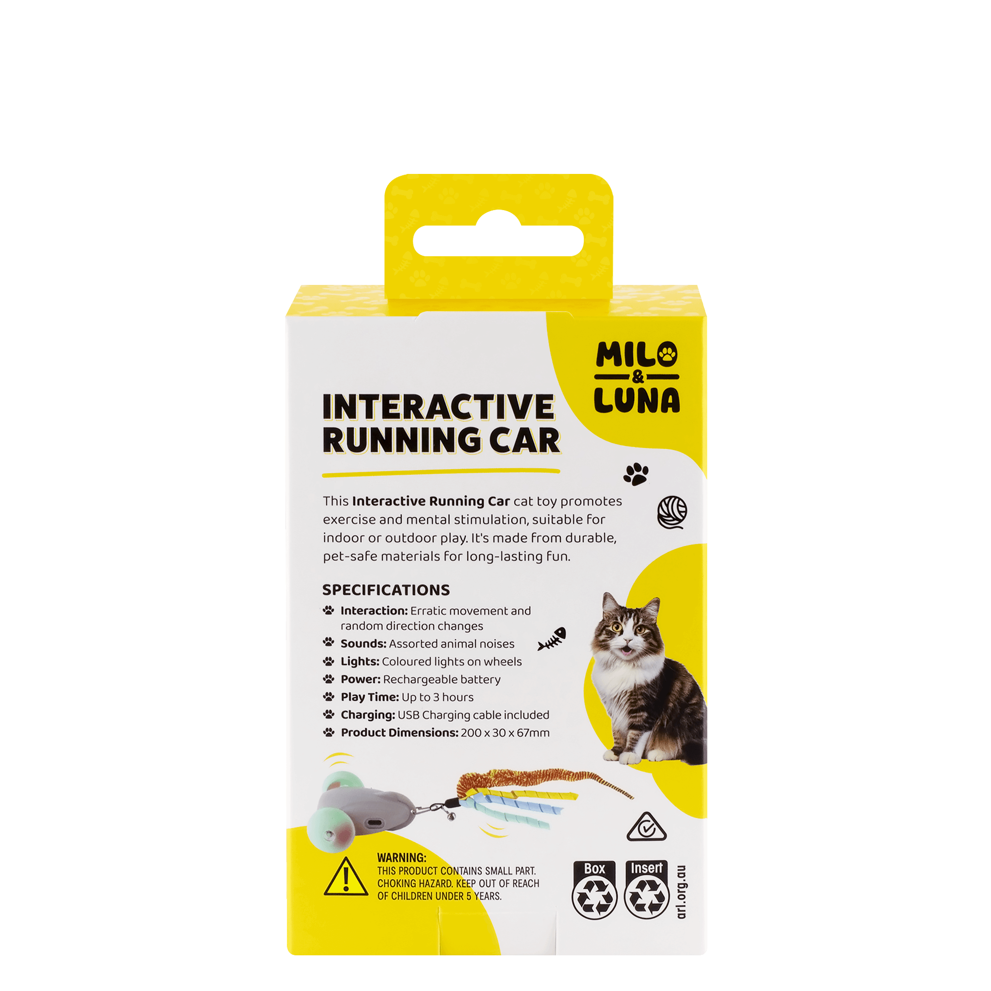 Milo and Luna Interactive Running Car