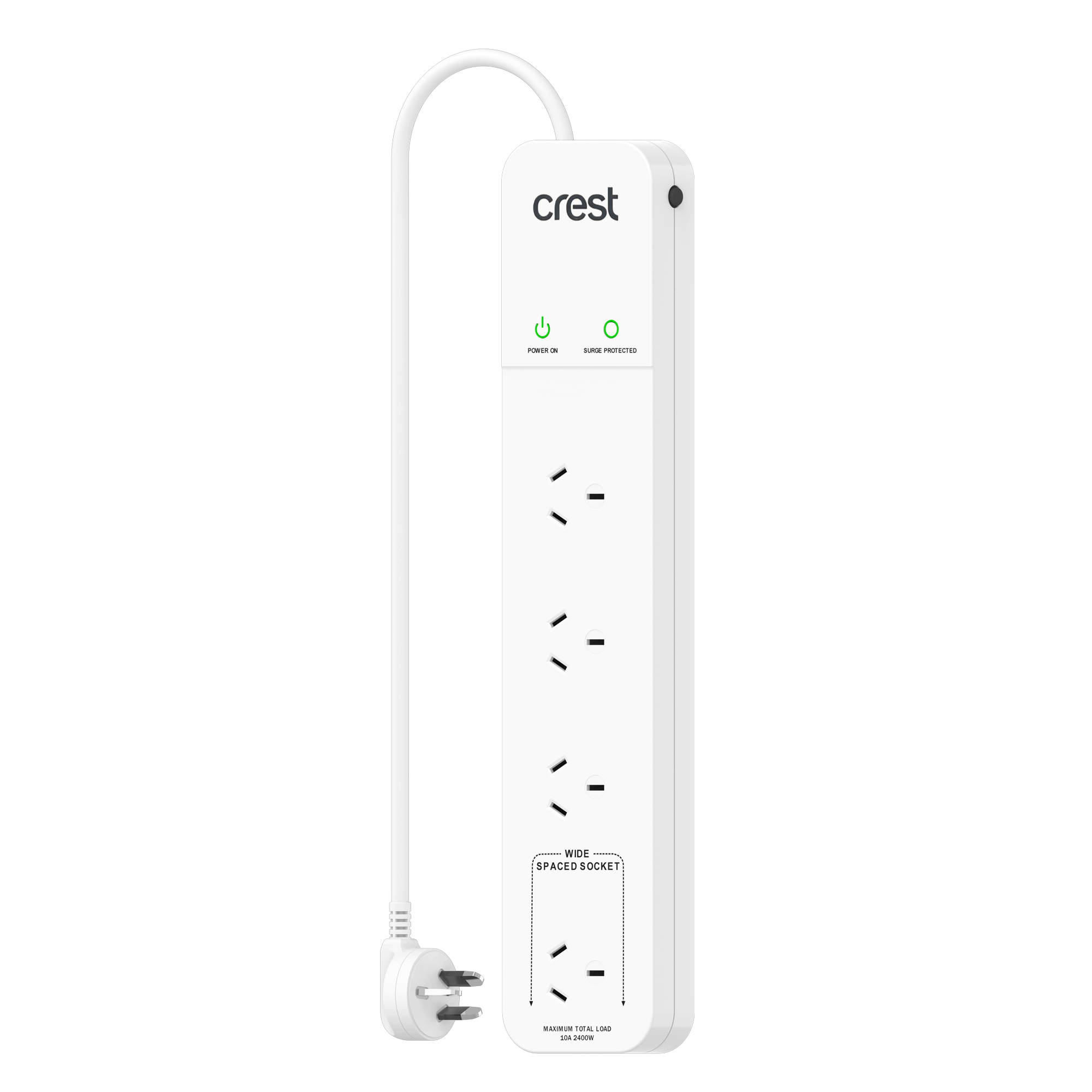 Power Board 4 Sockets with Surge Protection