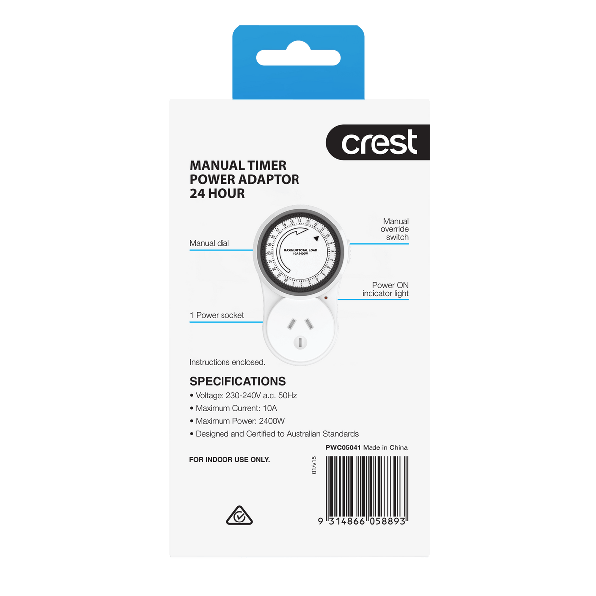 24 Hour Timer Power Adaptor