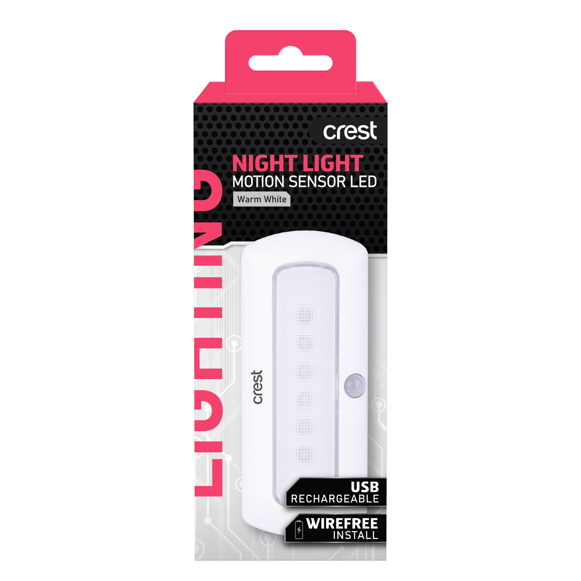 Rechargeable LED Light Compact with Motion Sensor
