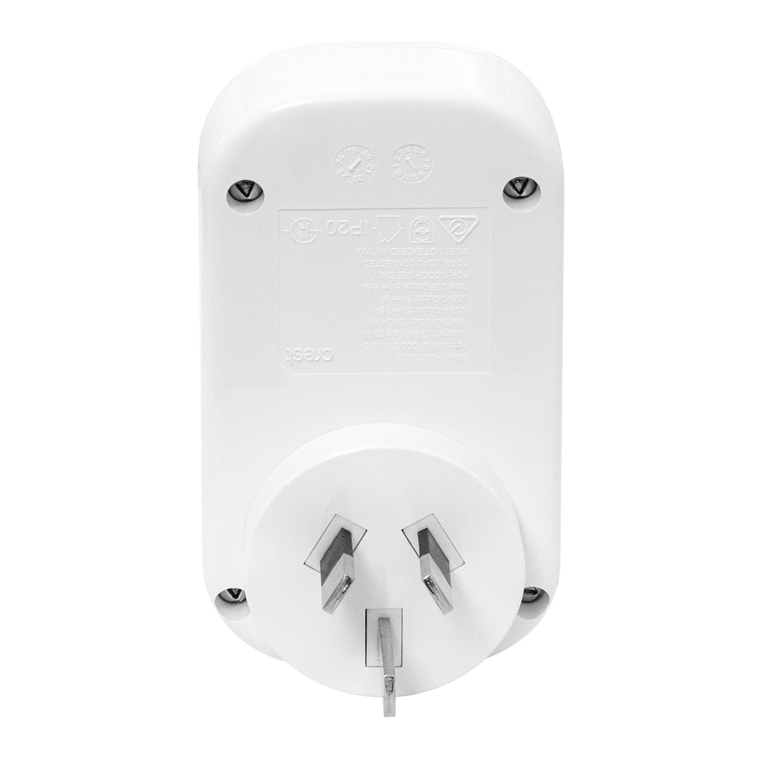 Bon Voyage USA UK HK Inbound Adaptor w 4 USB Ports