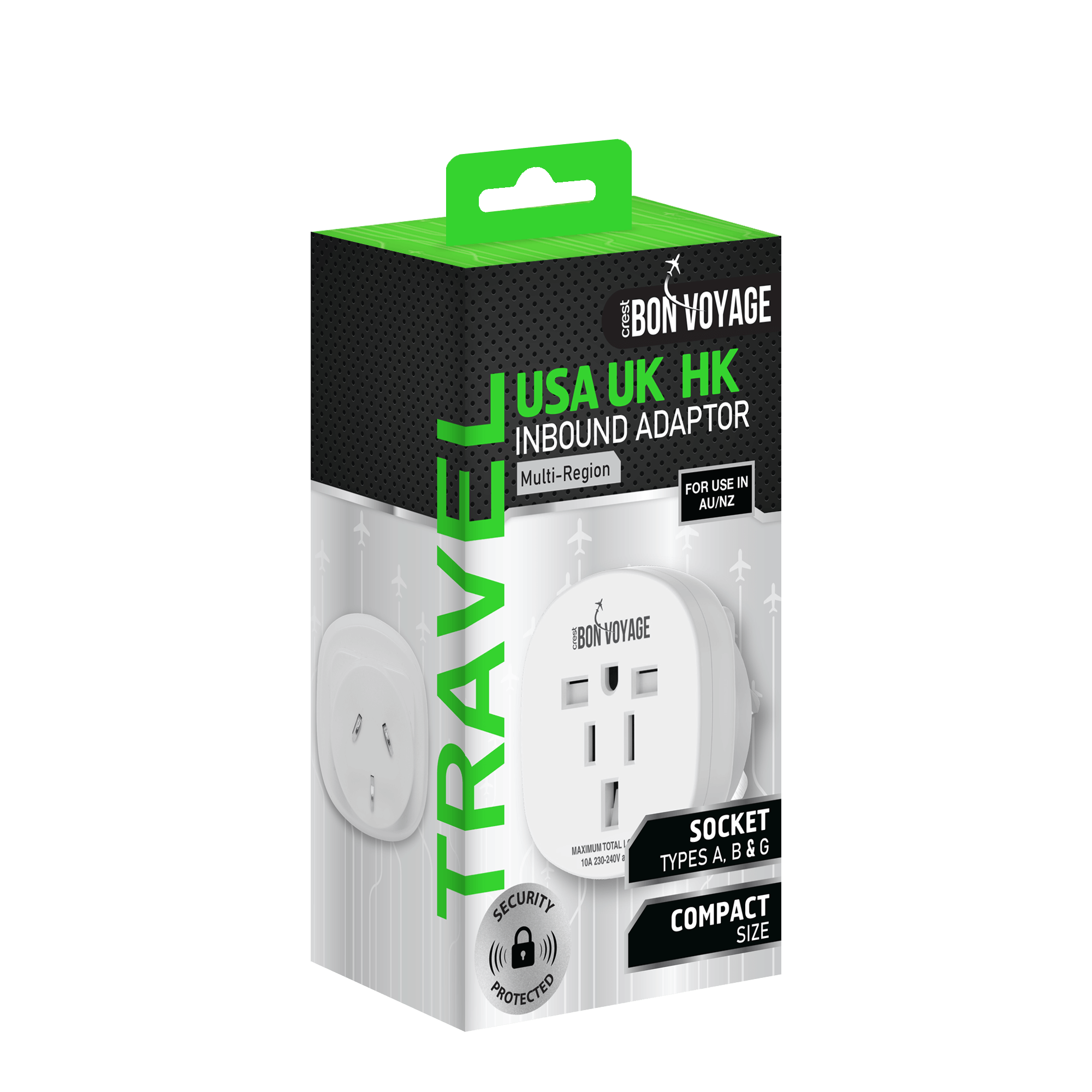 Bon Voyage USA UK HK Inbound Adaptor