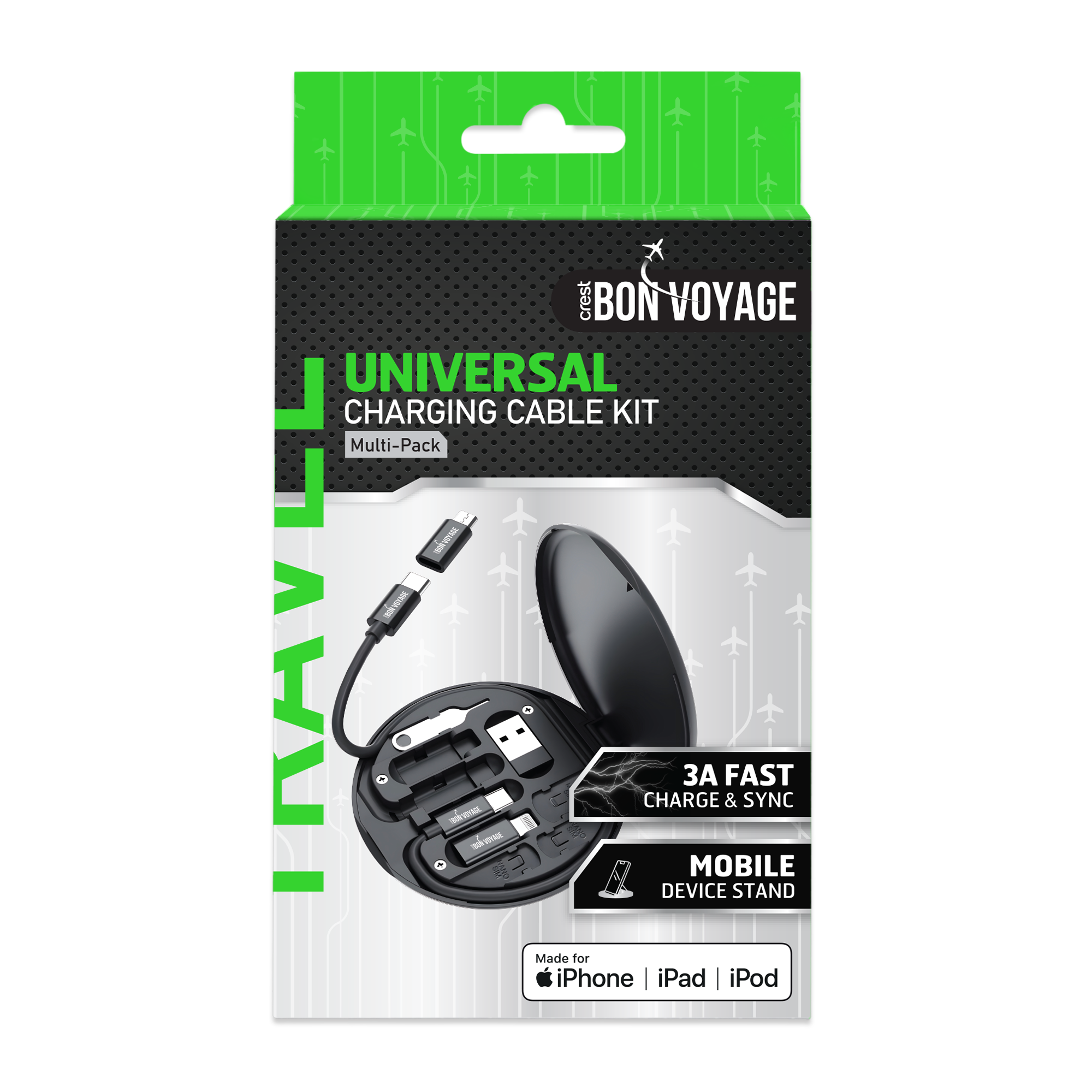 Bon Voyage UNIVERSAL Charging Cable Kit