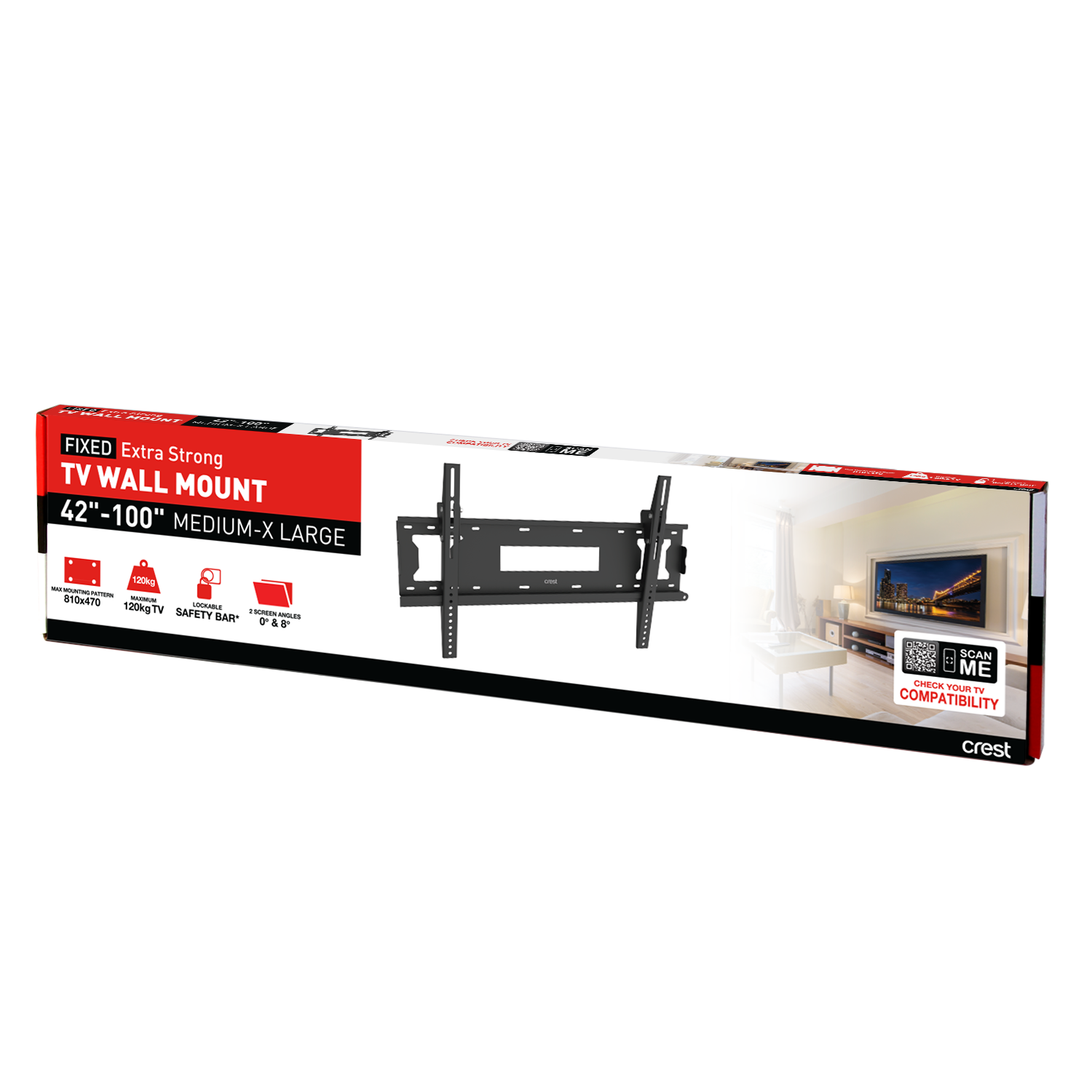 Fixed TV Wall Mount Extra Strong - 42" - 100"