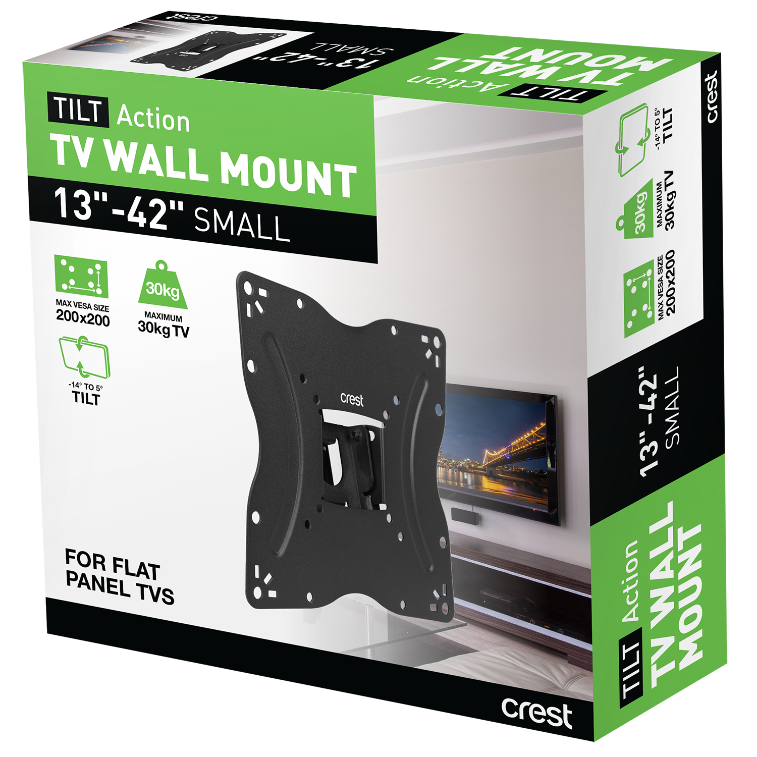 Tilt TV Wall Mount - 17" - 42"
