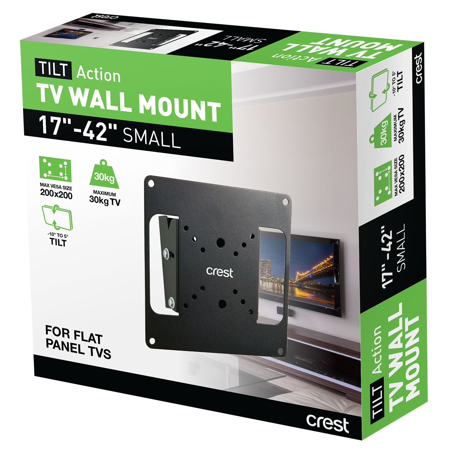 Tilt TV Wall Mount - 17" - 42"