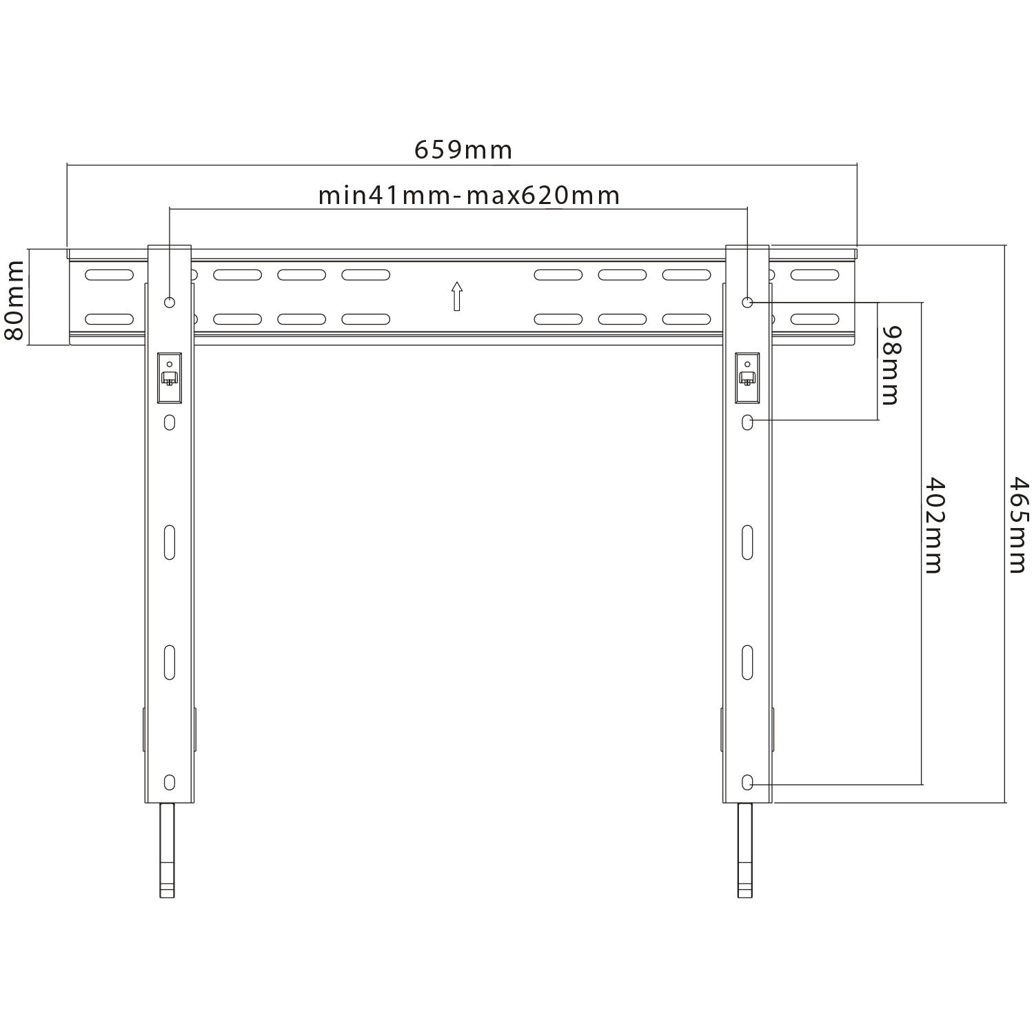 Fixed TV Wall Mount Ultra Slim - 37" - 70"