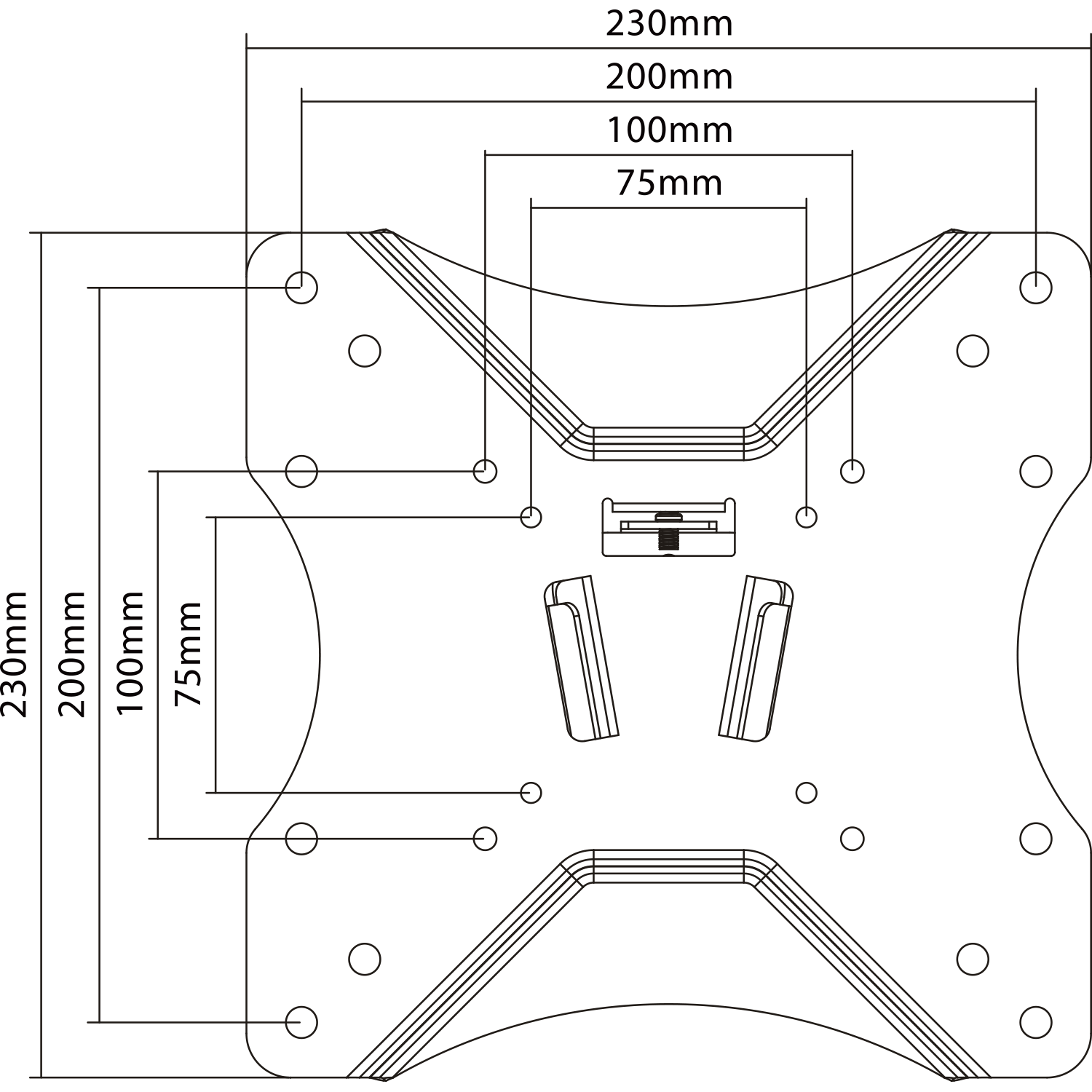 Fixed TV Wall Mount Ultra Slim - 17" -  42"