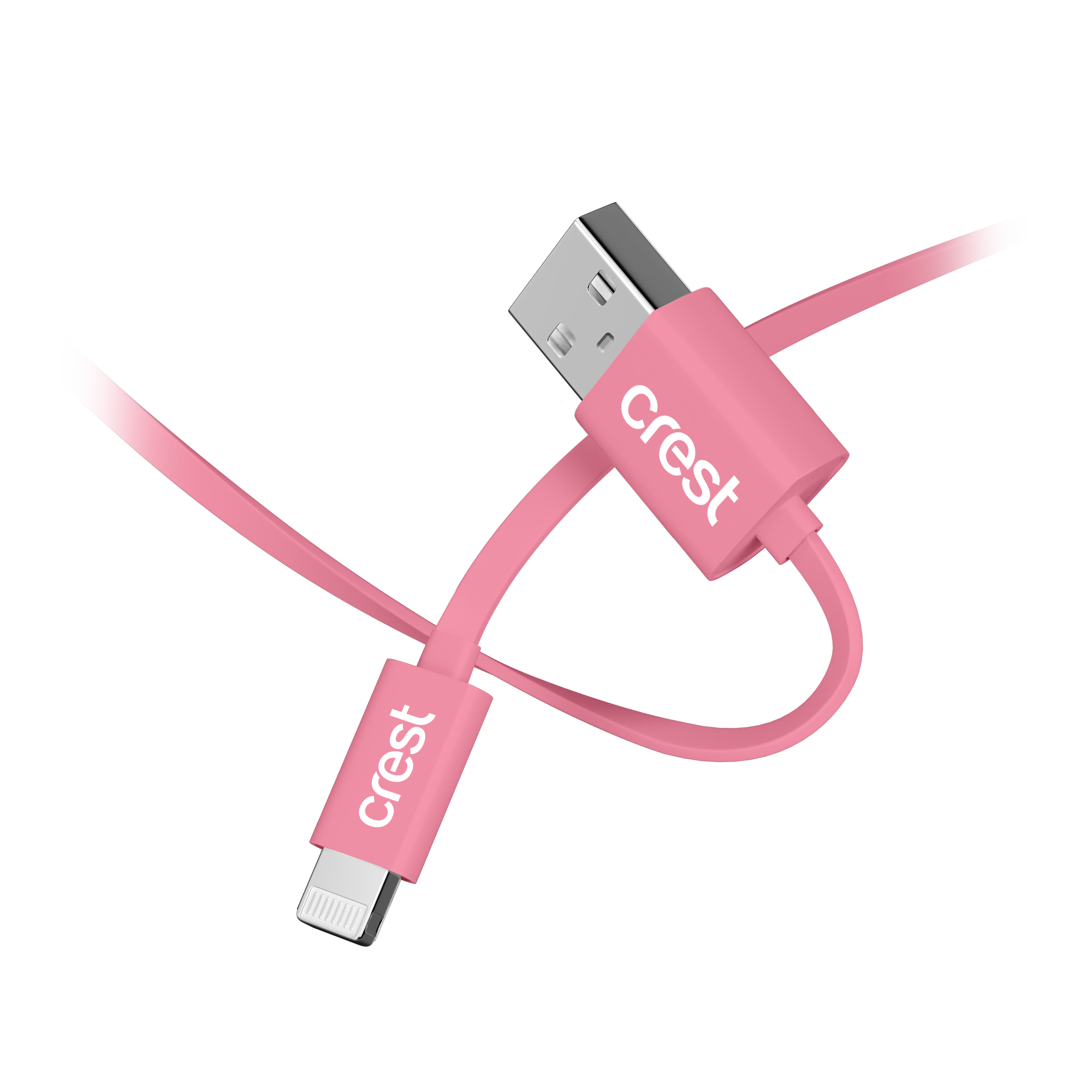 Lightning to USB-A Flat Cable 1.2M - Pink