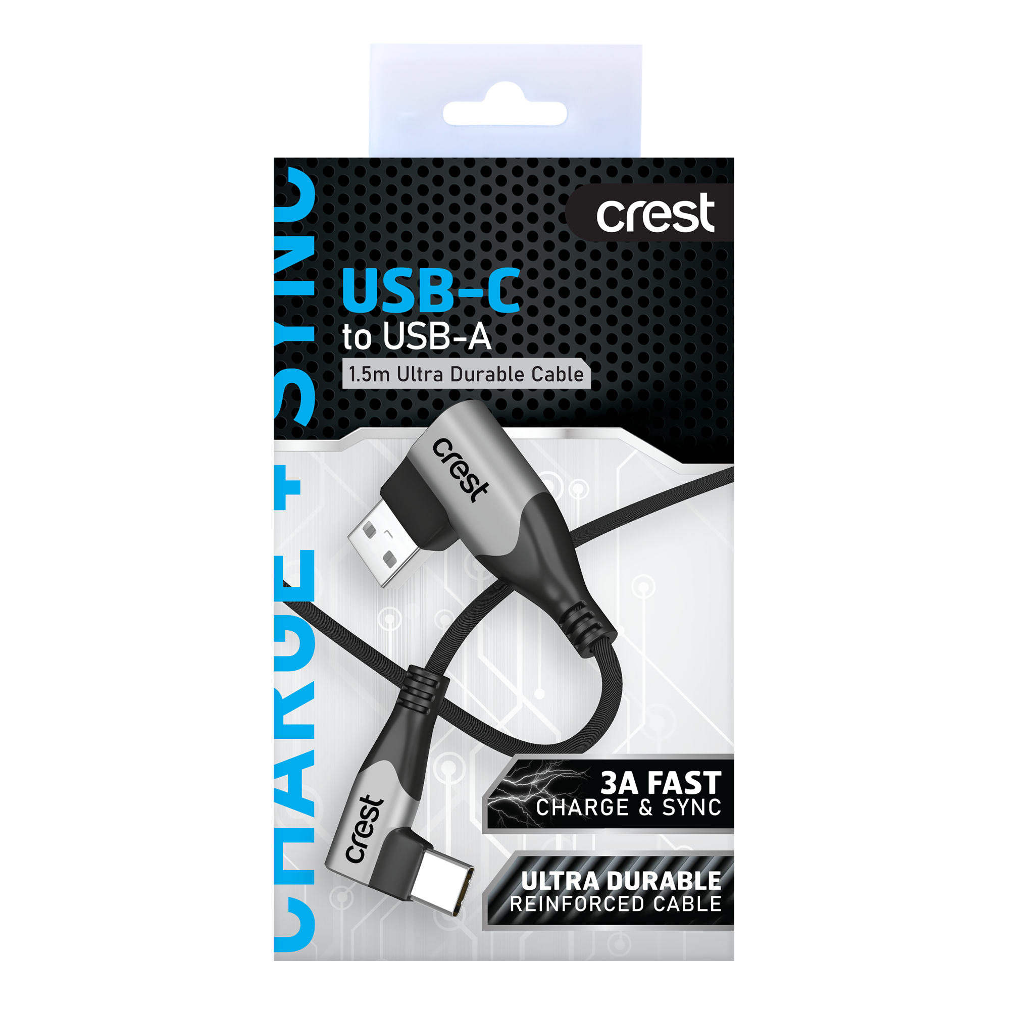 USB-C to USB-A Kevlar Cable 1.5M