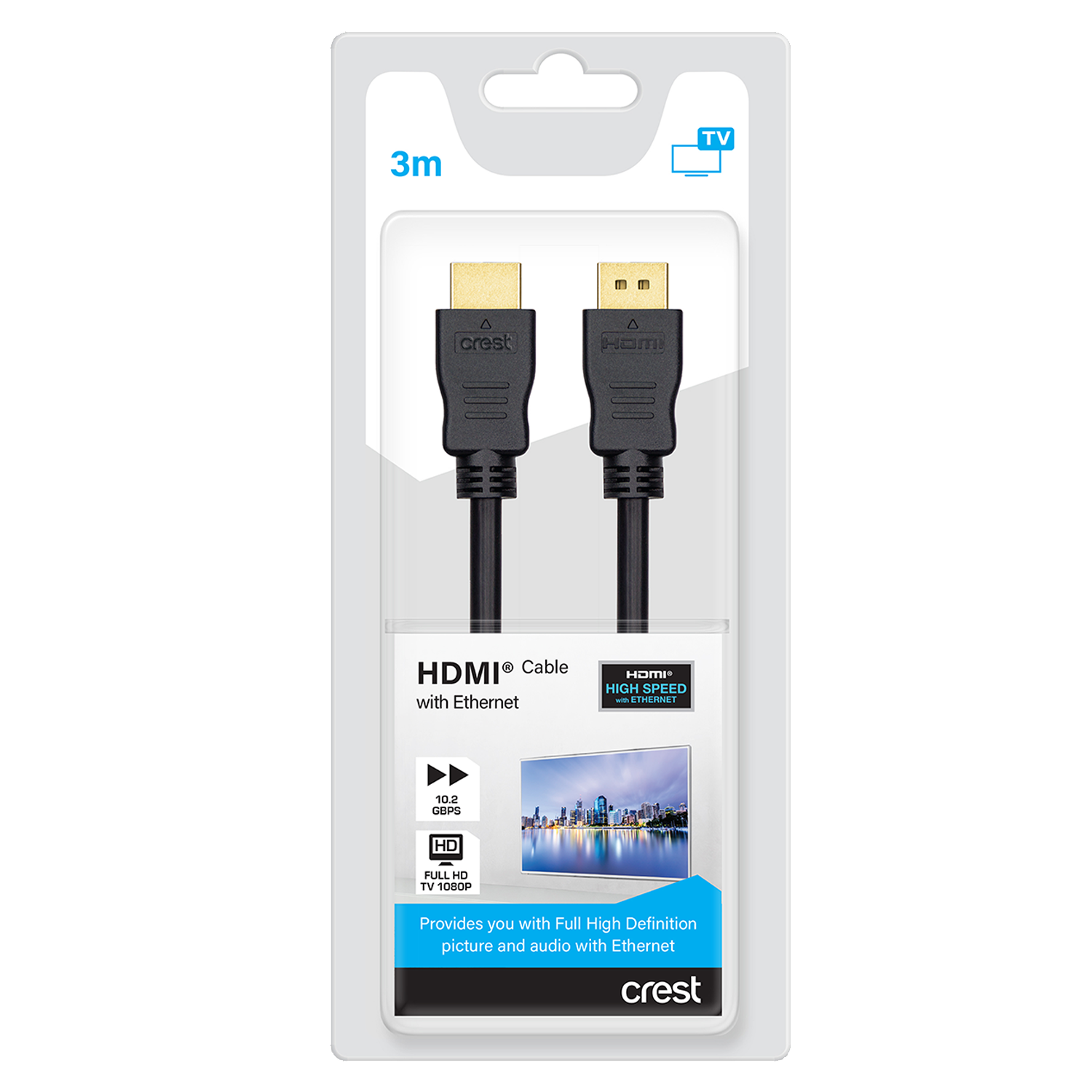 HDMI Cable With Ethernet 10.2Gbps 3M
