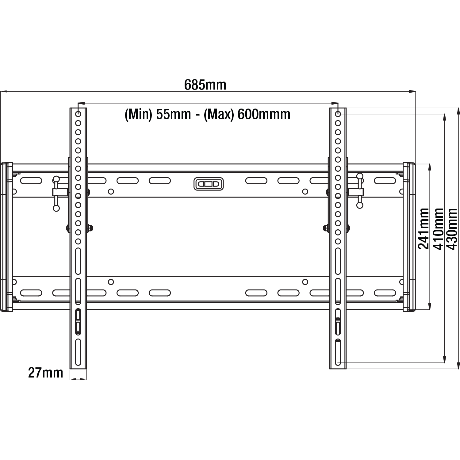 Tilt Motion TV Wall Mount - 37" - 80"