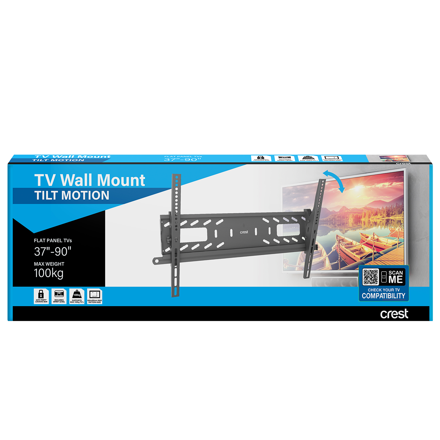 Tilt Motion TV Wall Mount - 37" - 90"