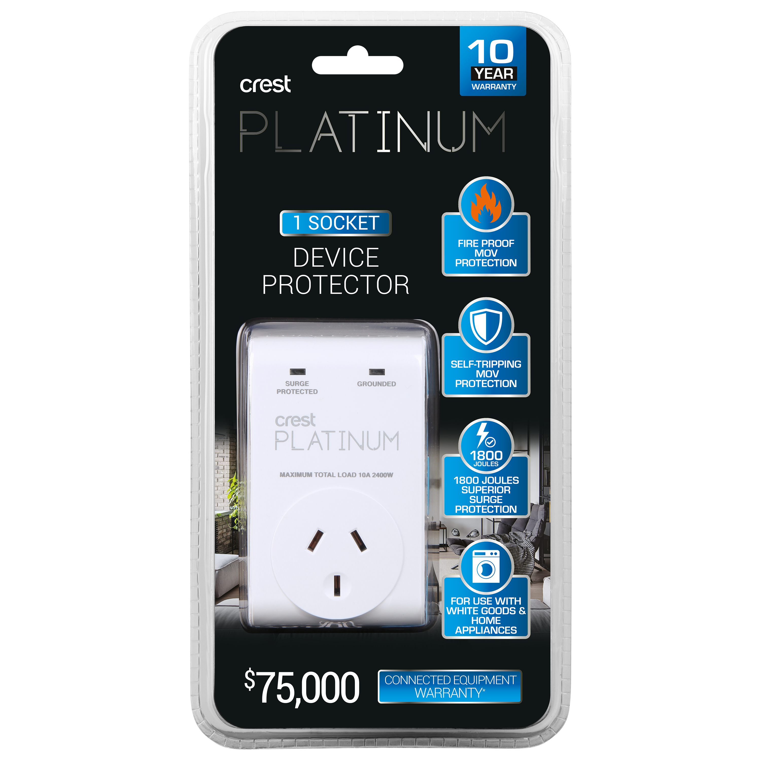 Platinum Surge Protector 1 Socket