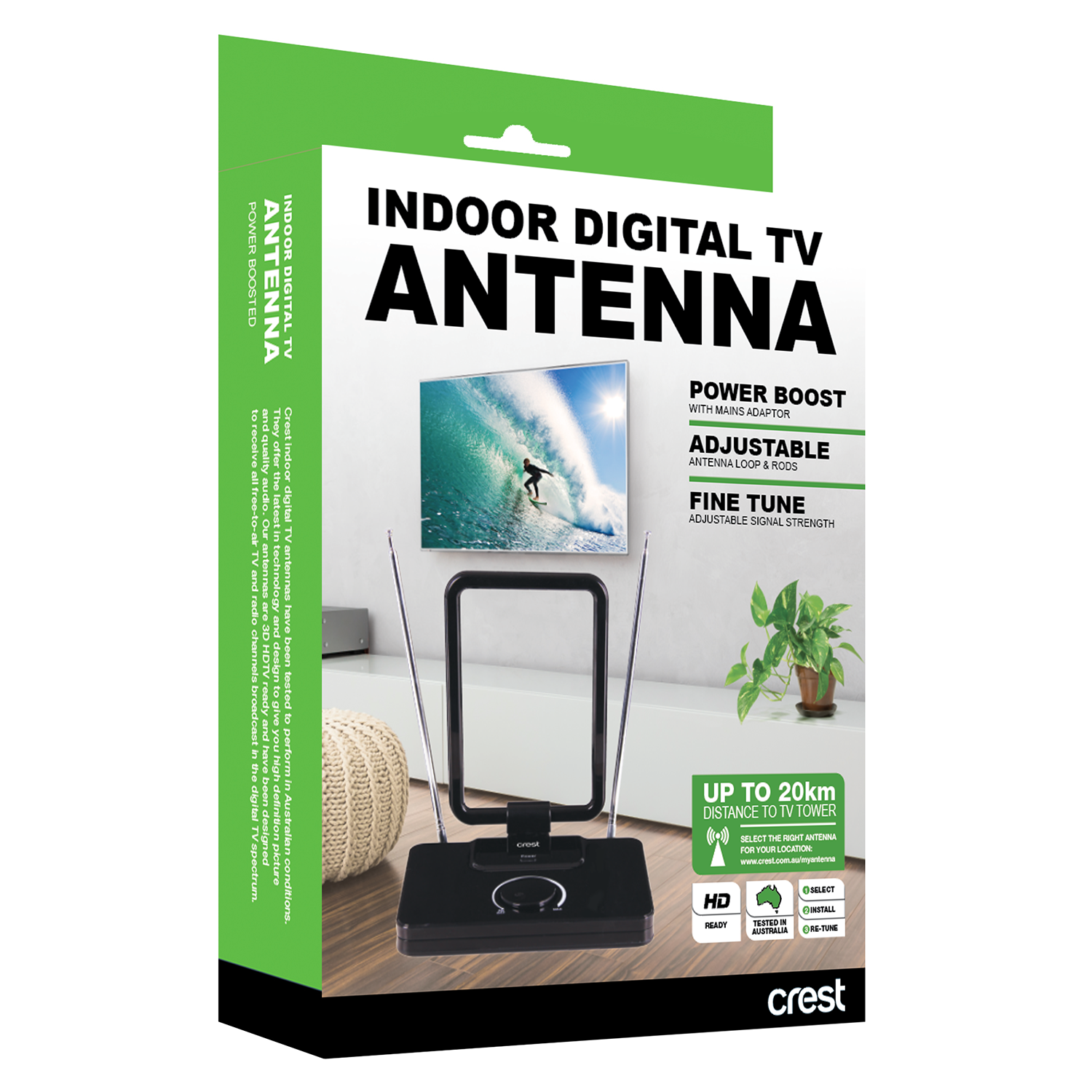 Indoor Antenna 20km Variable Gain