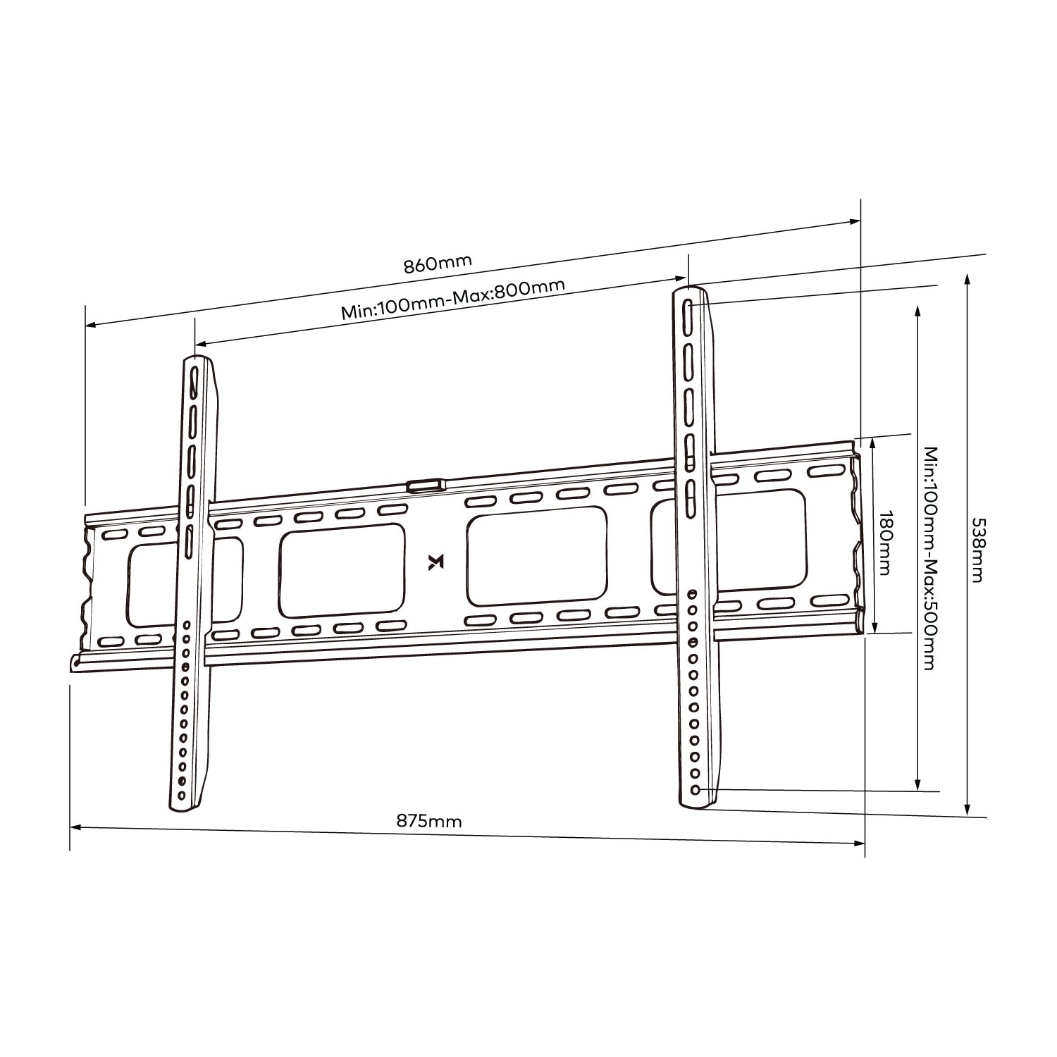 Fixed TV Wall Mount - 42" - 100"
