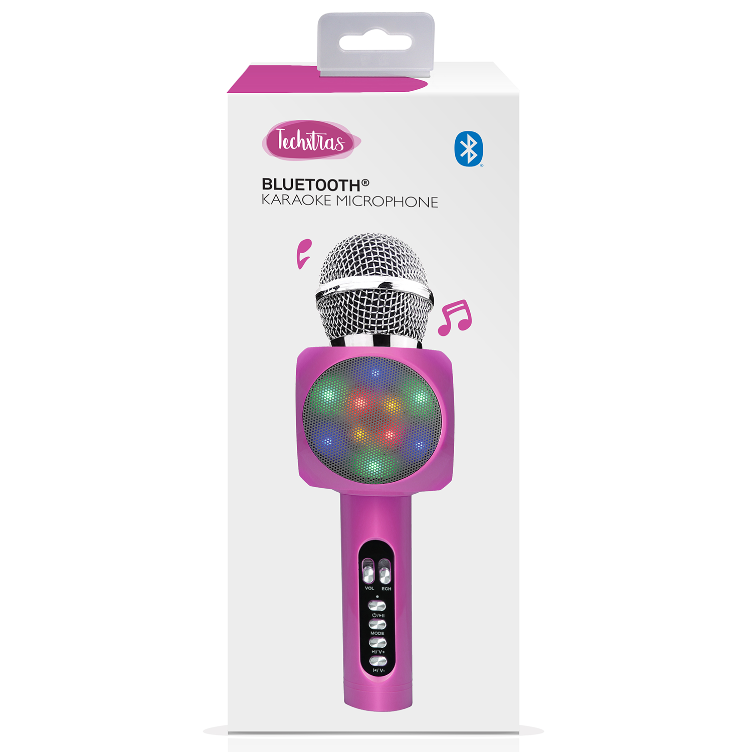 TechXtras Bluetooth Karaoke Microphone Pink