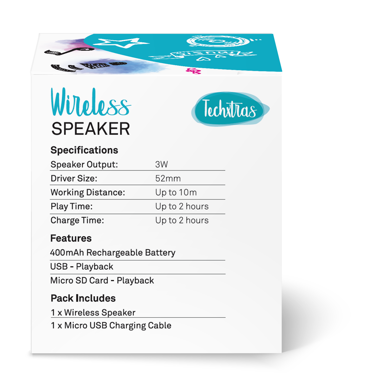 TechXtras Wireless Speaker - Blue