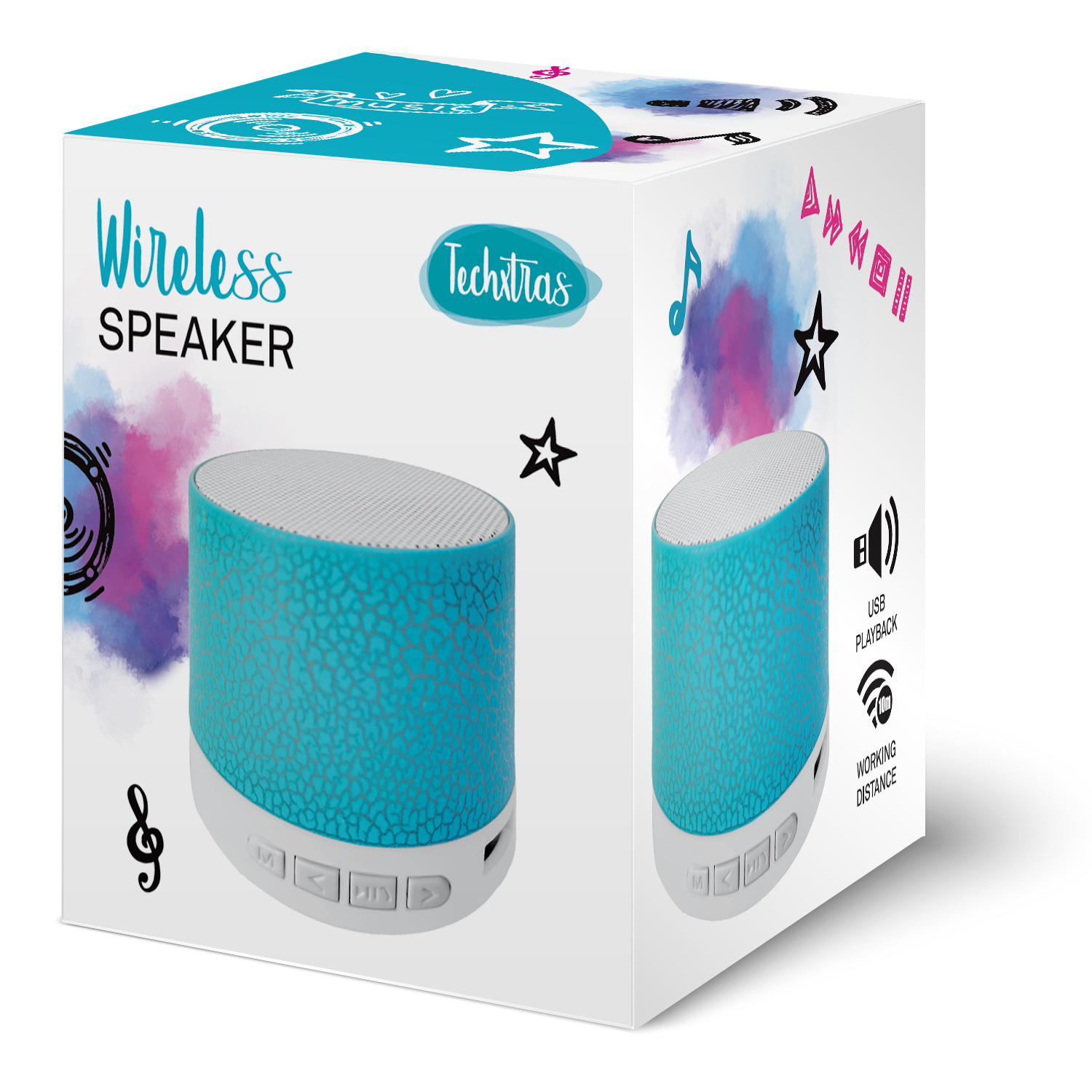 TechXtras Wireless Speaker - Blue