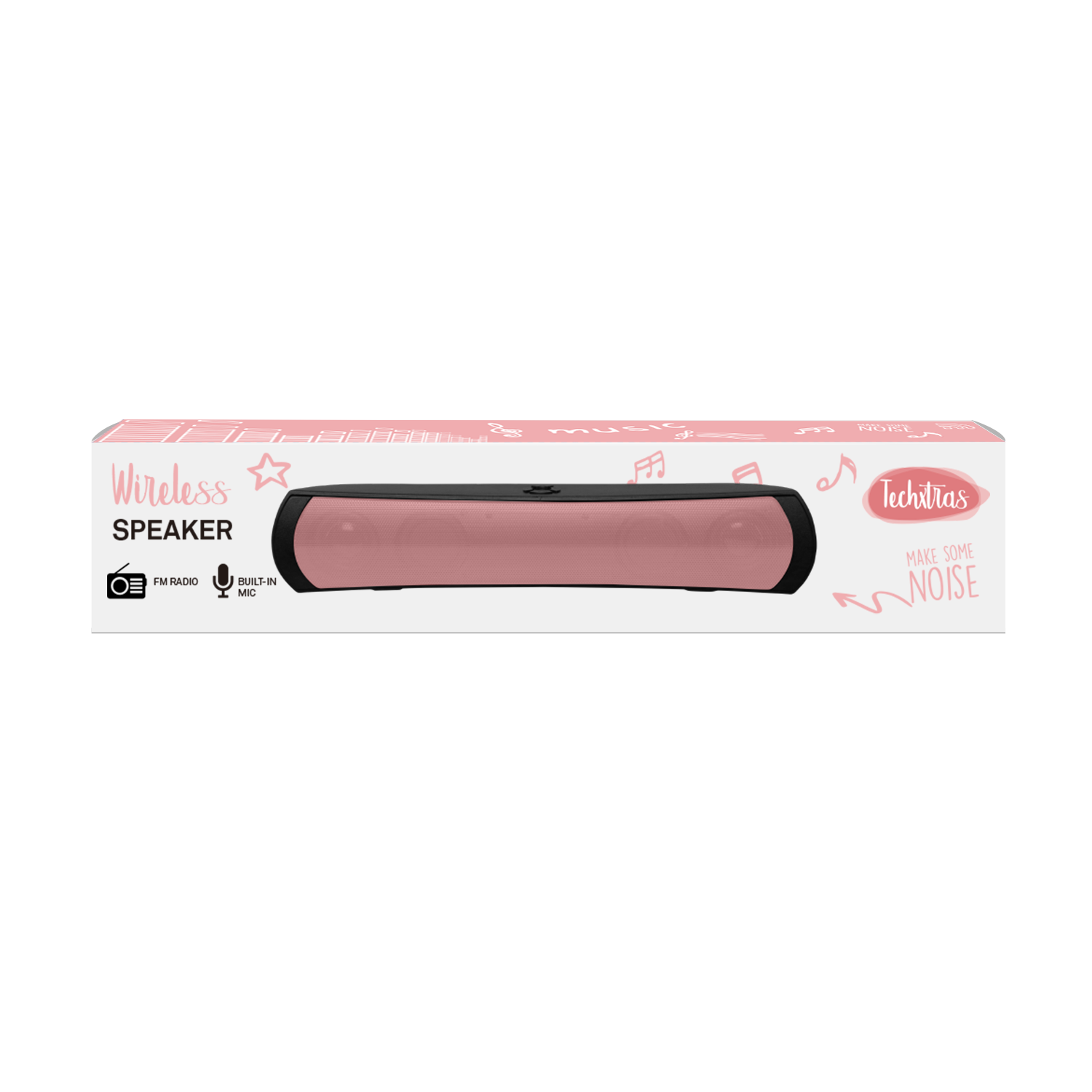 TechXtras Wireless Speaker with FM Radio - Rose Gold