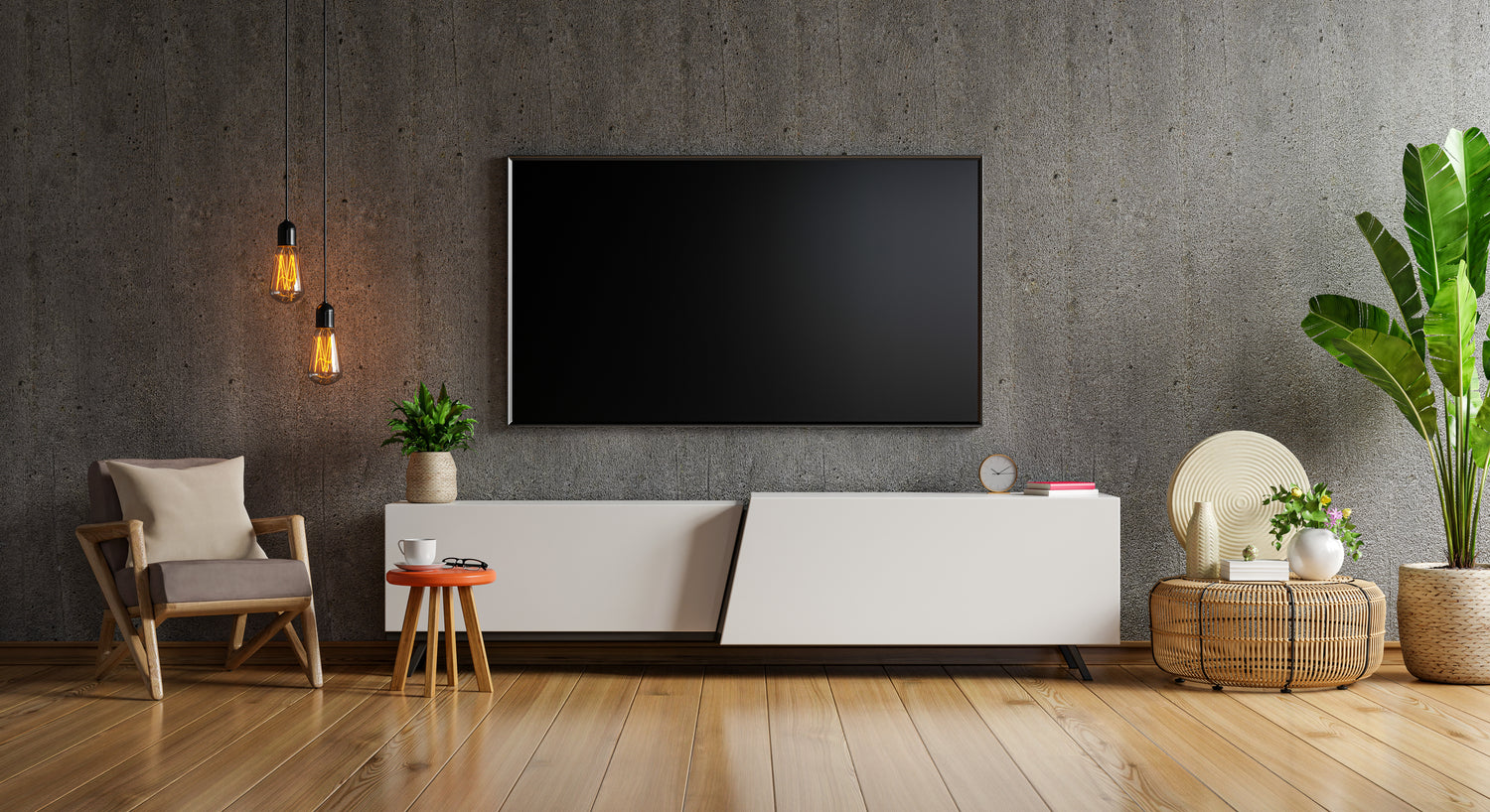 What is a fixed TV wall mount?