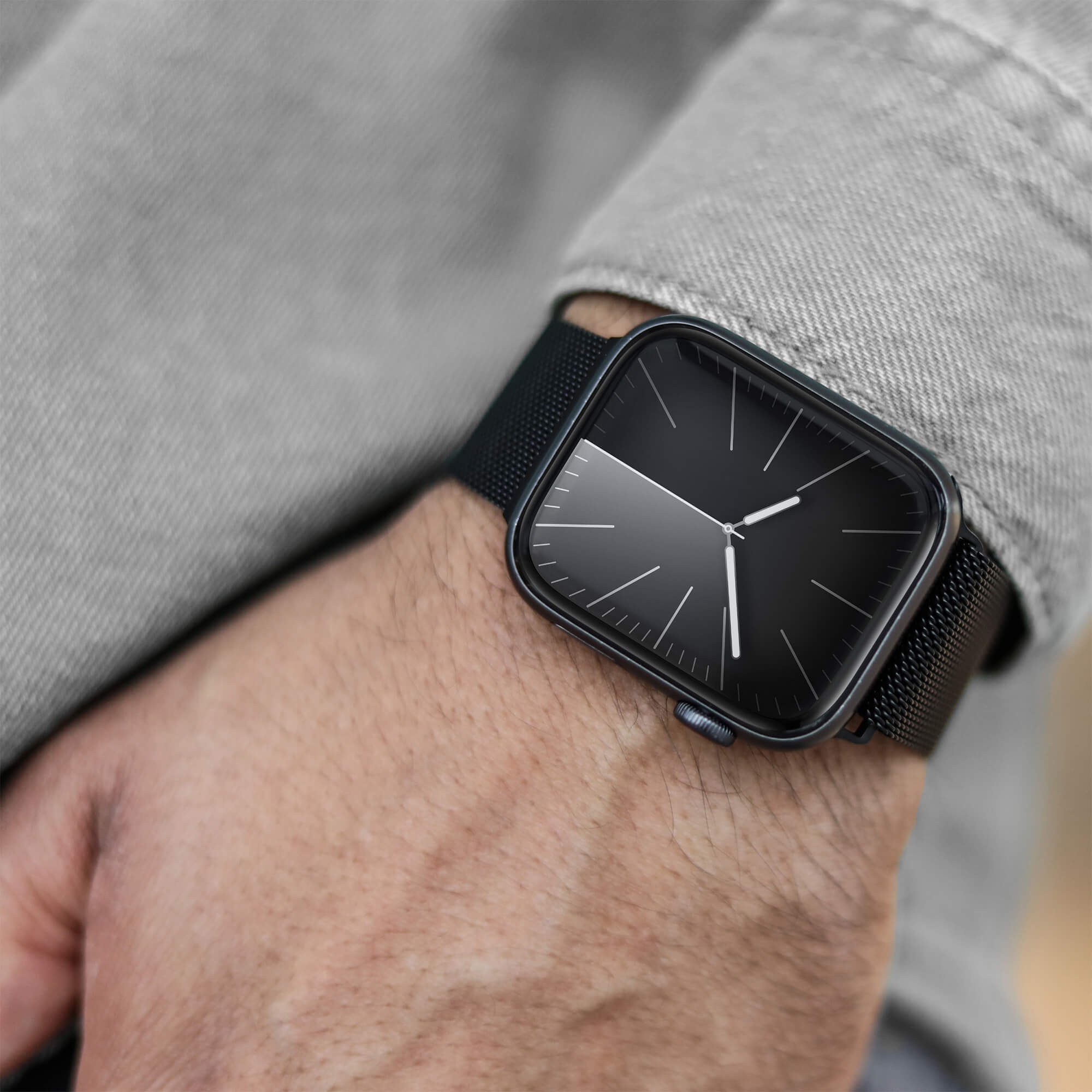 Vonmählen Watch Milanese Loop 2 Black - Case Size 1