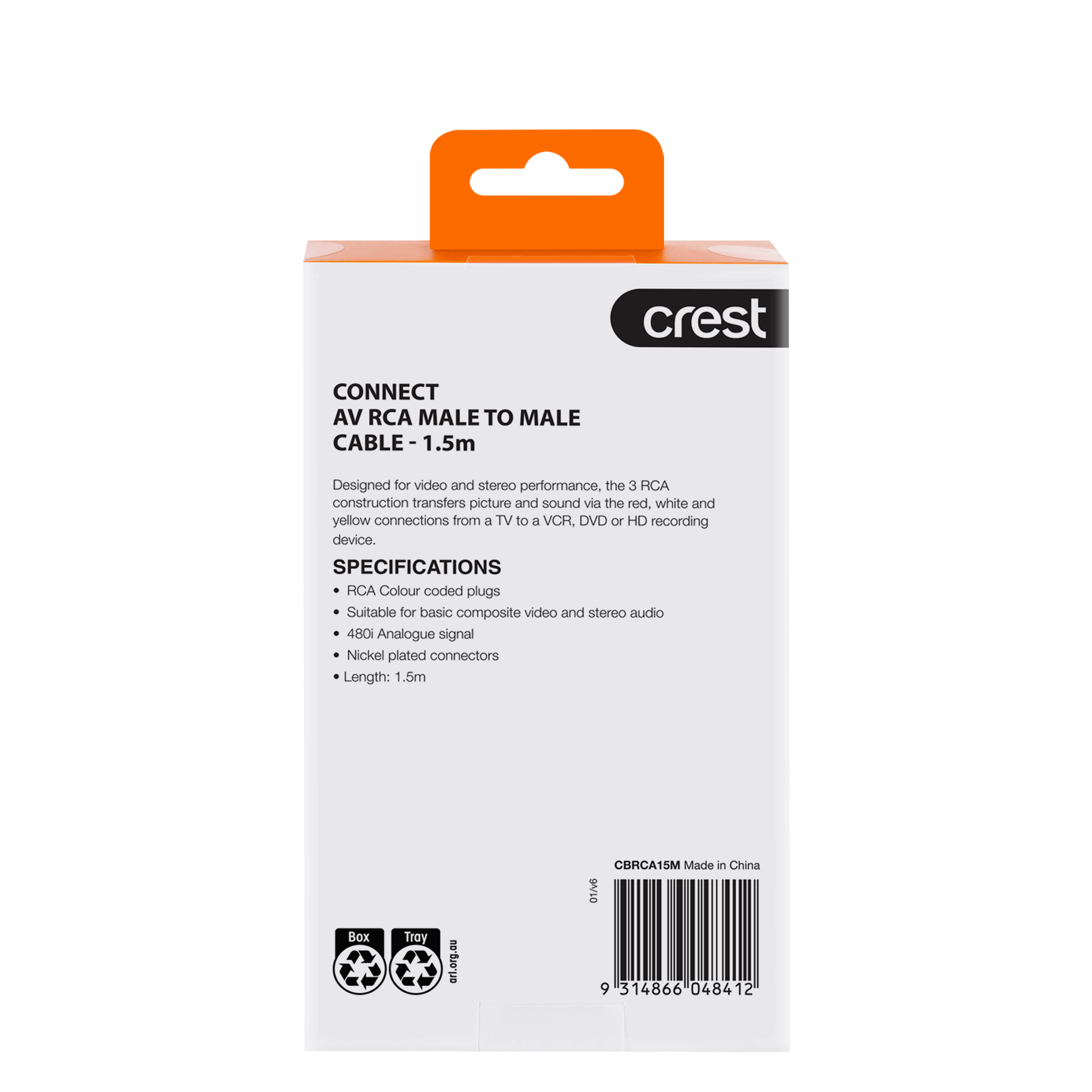 RCA Audio Visual Cable 1.5M