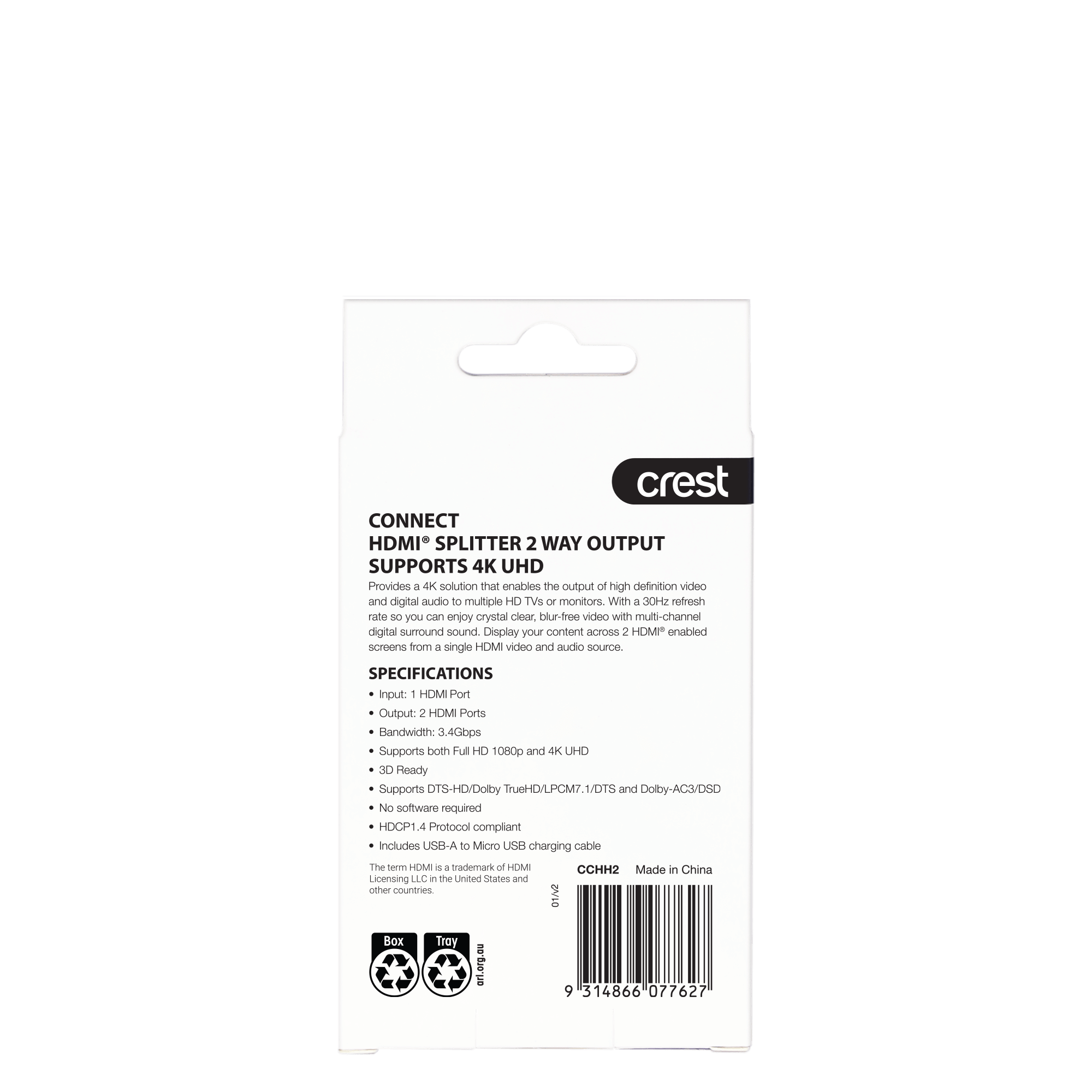 HDMI Splitter - 2 Outputs