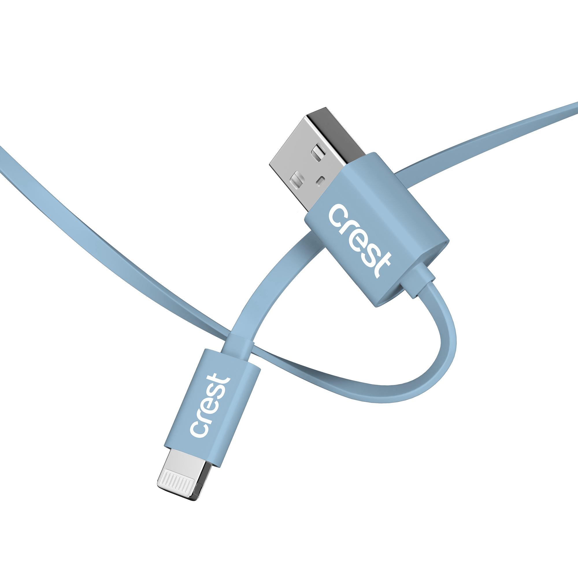 Lightning to USB-A Flat Cable 1.2M - Blue