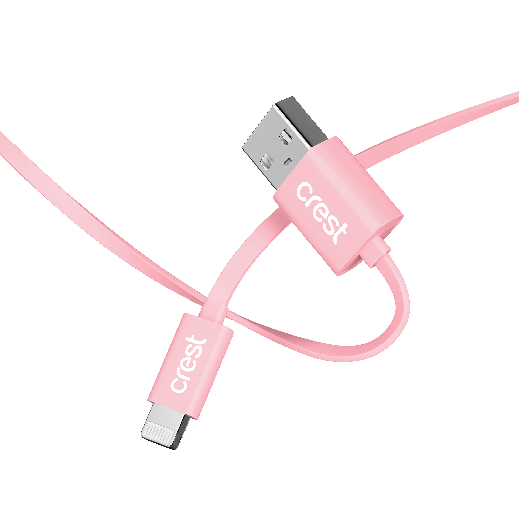 Lightning to USB-A Flat Cable 1.2M - Pink