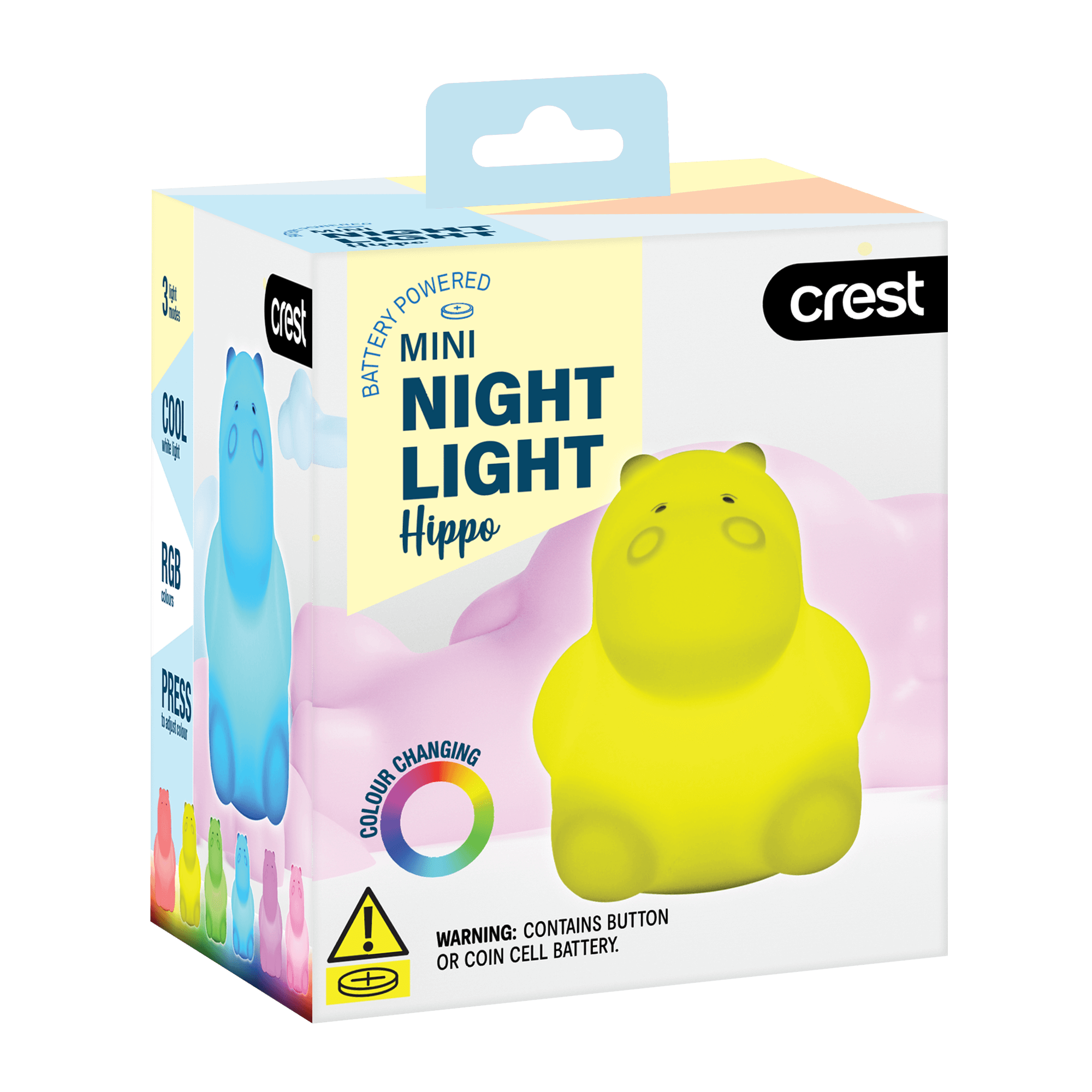 Mini Night Light Hippo